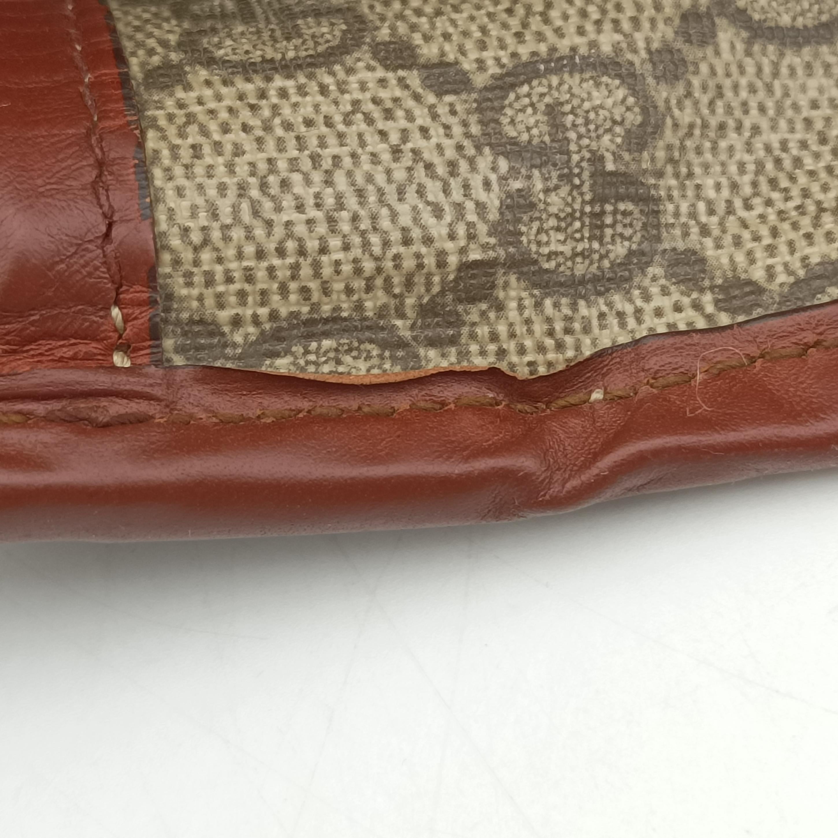 Pre-owned Gucci GG Supreme Brown PVC coated canvas 233081 handbag | stylenewstar