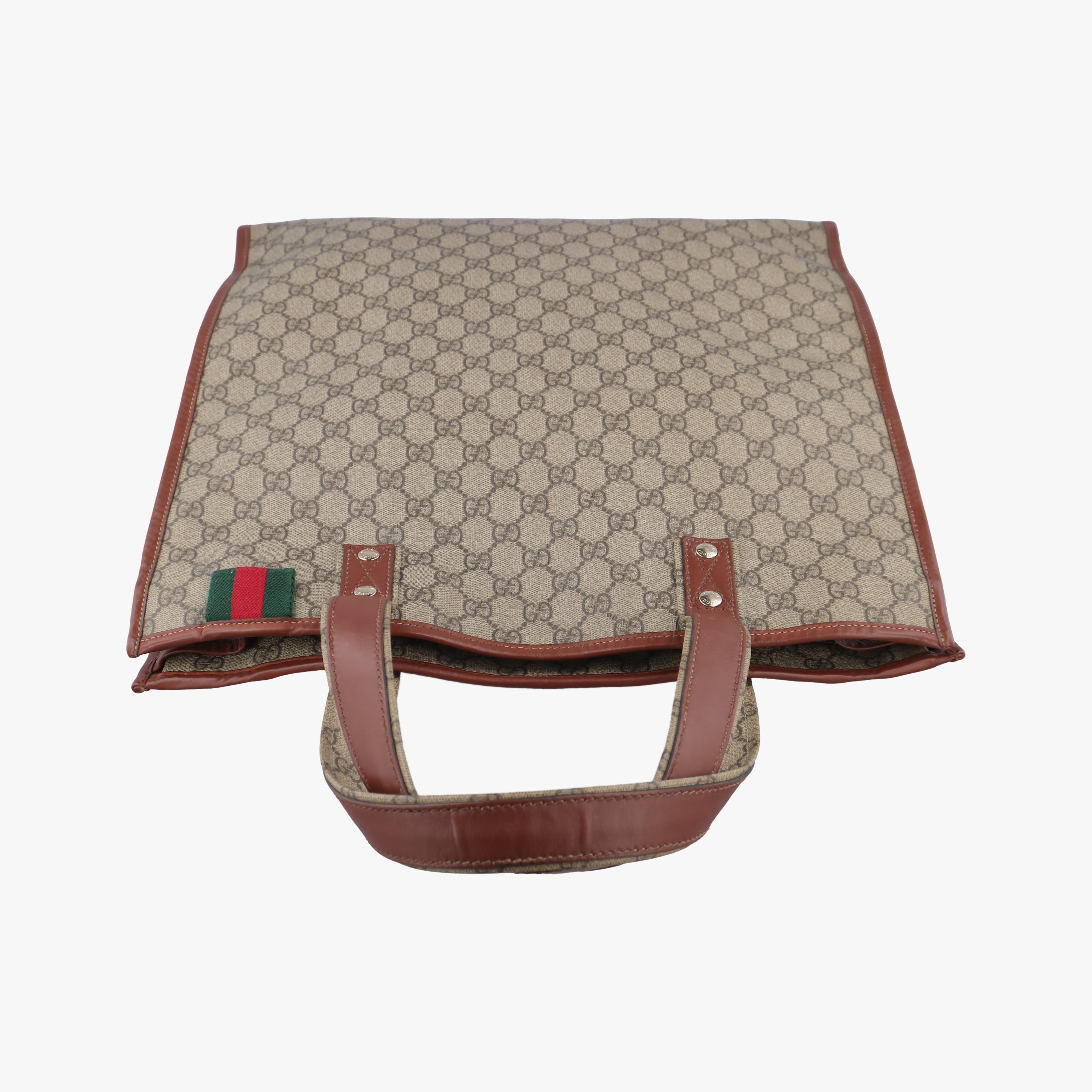 Pre-owned Gucci GG Supreme Brown PVC coated canvas 233081 handbag | stylenewstar