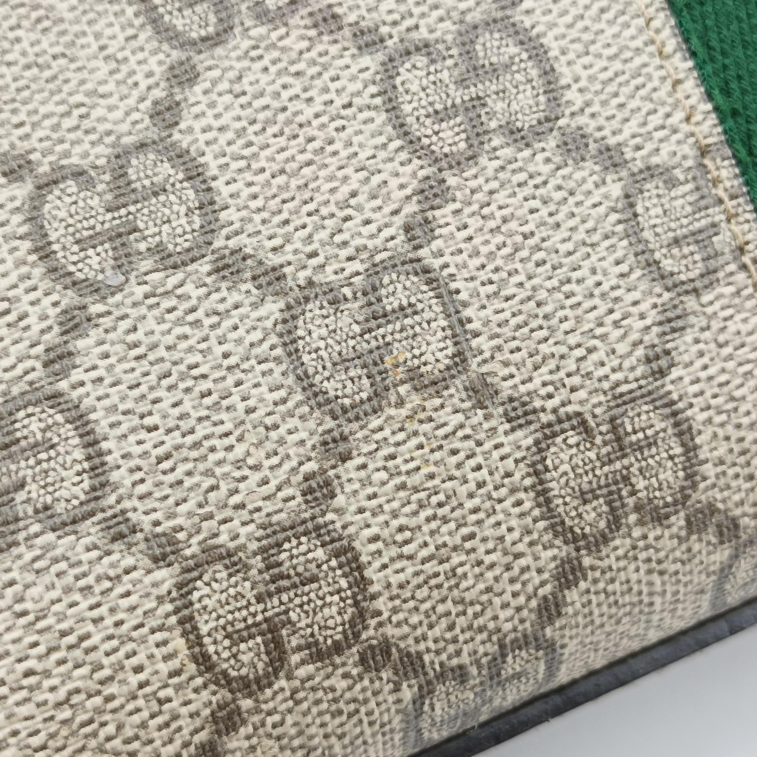Pre-owned Gucci Ophidia brown×red×green PVC coated canvas 499621 shoulderbag | stylenewstar