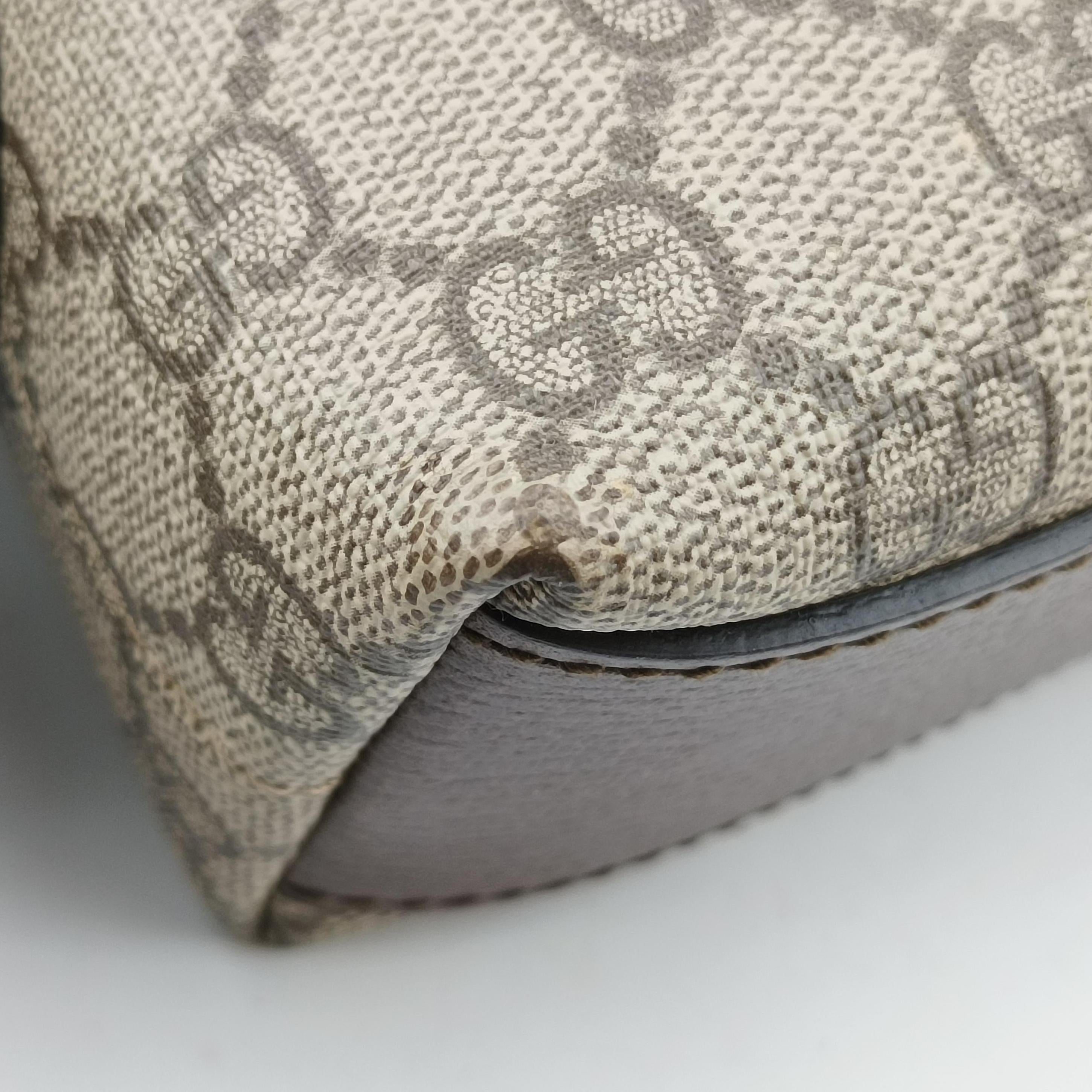 Pre-owned Gucci Ophidia brown×red×green PVC coated canvas 499621 shoulderbag | stylenewstar