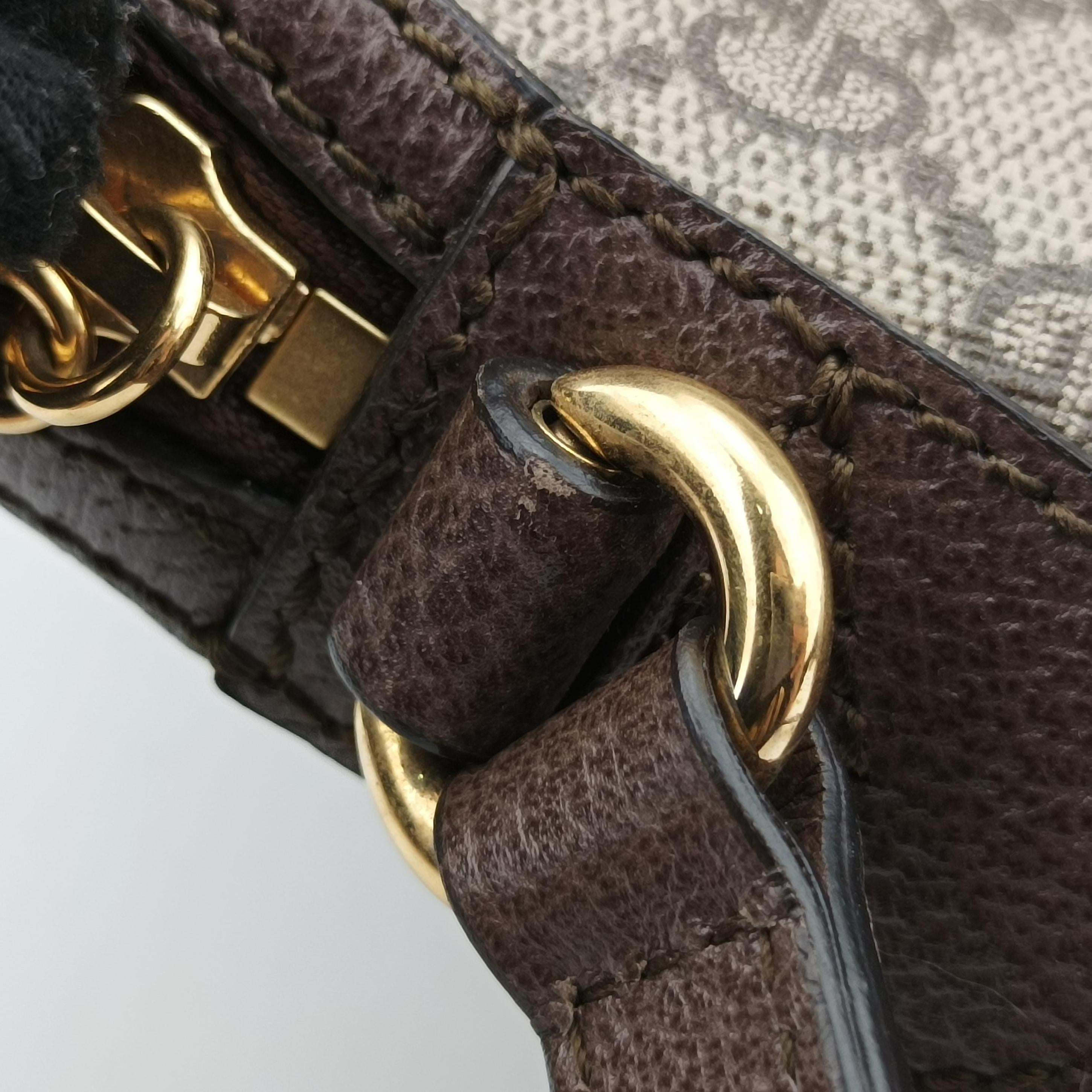 Pre-owned Gucci Ophidia brown×red×green PVC coated canvas 499621 shoulderbag | stylenewstar