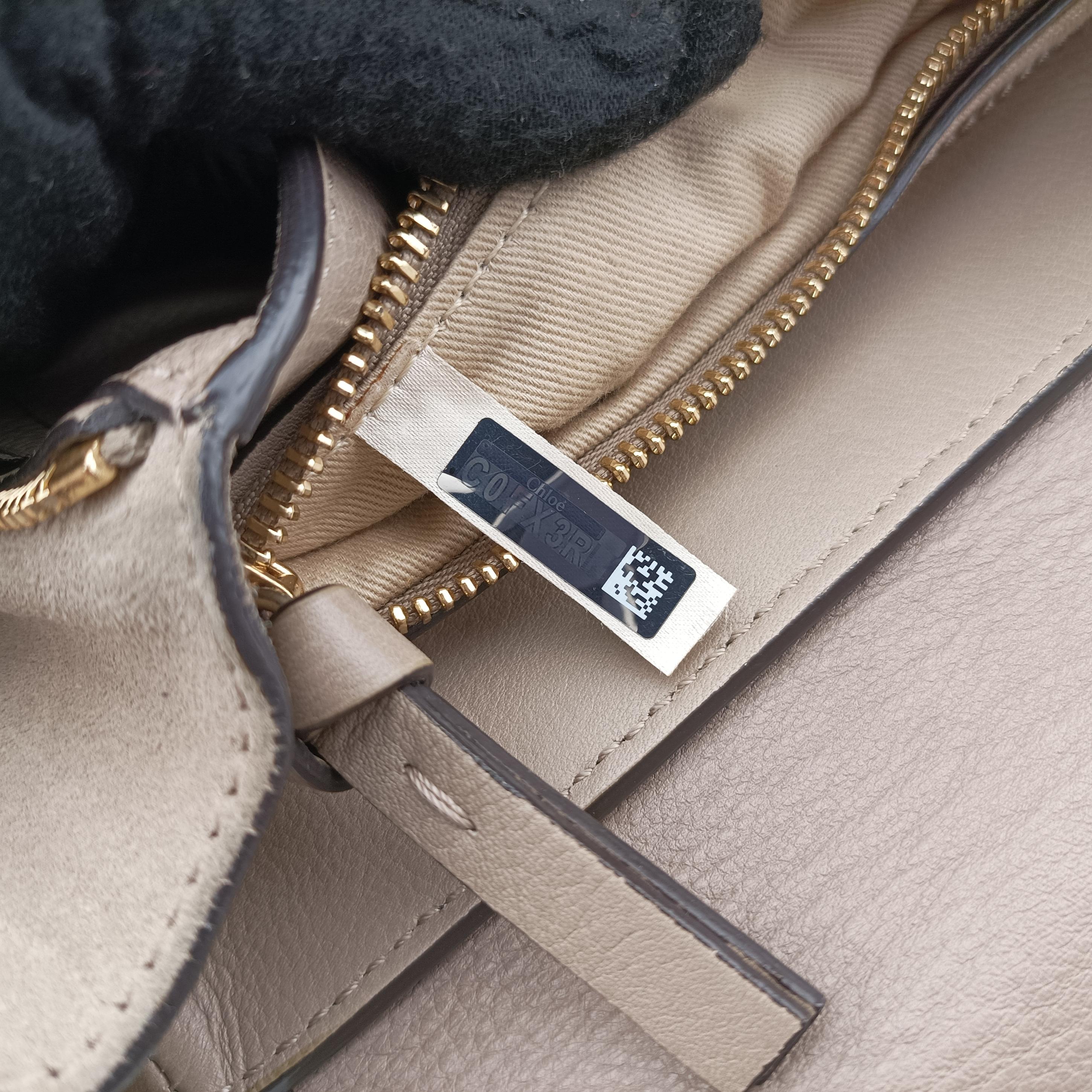 Pre-owned Chloe FAYE mini Grey Suede × leather  backpack/rucksack | stylenewstar