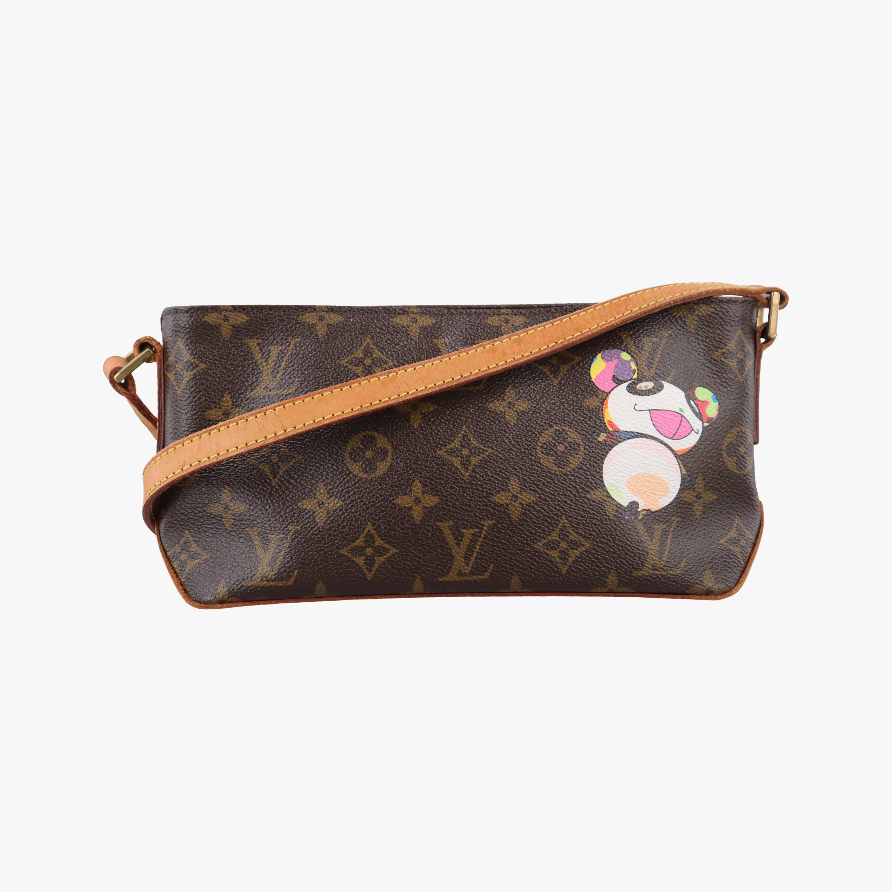 Vintage Louis Vuitton Panda Trotter Monogram Brown×multicolor　　　　　　　　　　 PVC coated canvas leather M51241 shoulderbag | stylenewstar