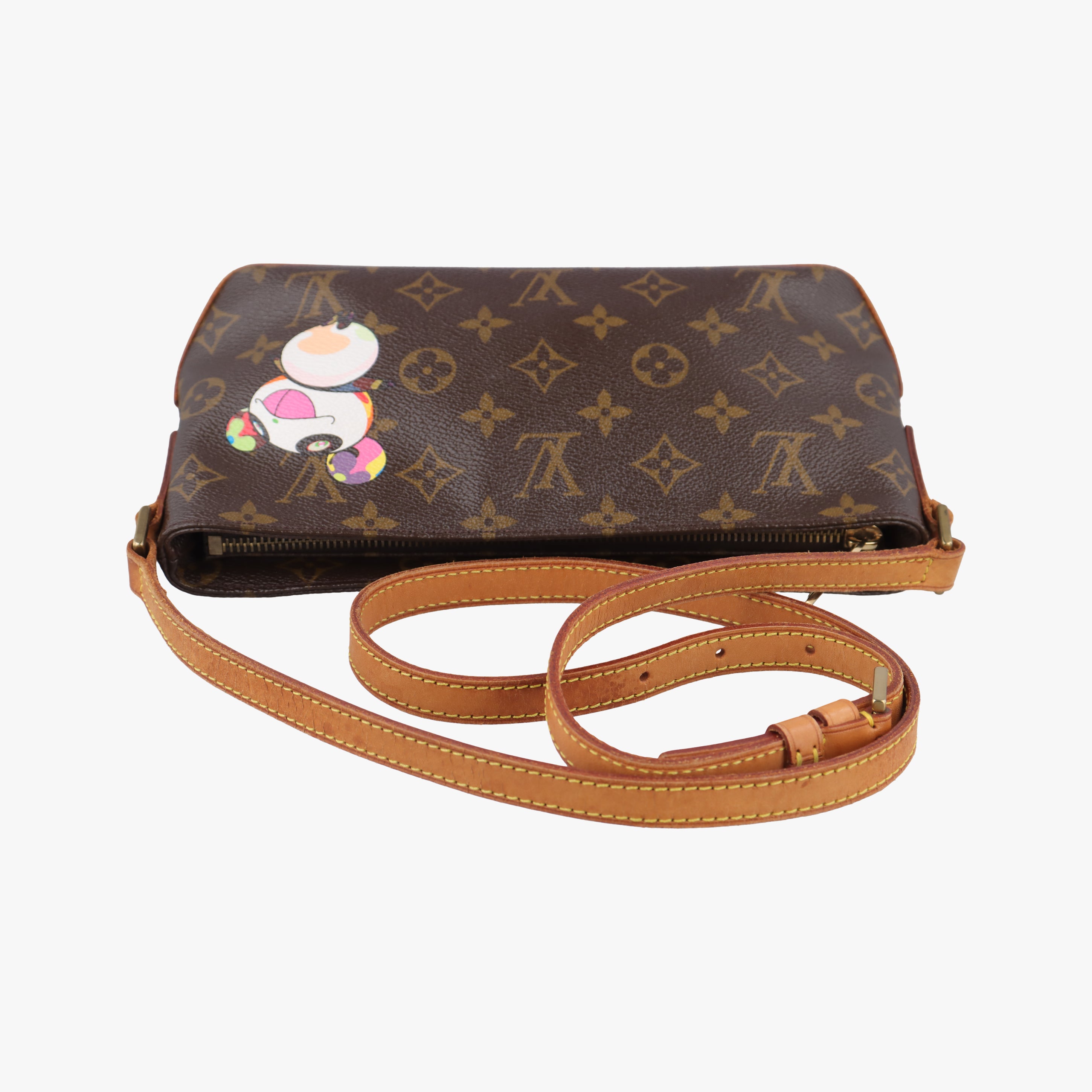 Vintage Louis Vuitton Panda Trotter Monogram Brown×multicolor　　　　　　　　　　 PVC coated canvas leather M51241 shoulderbag | stylenewstar