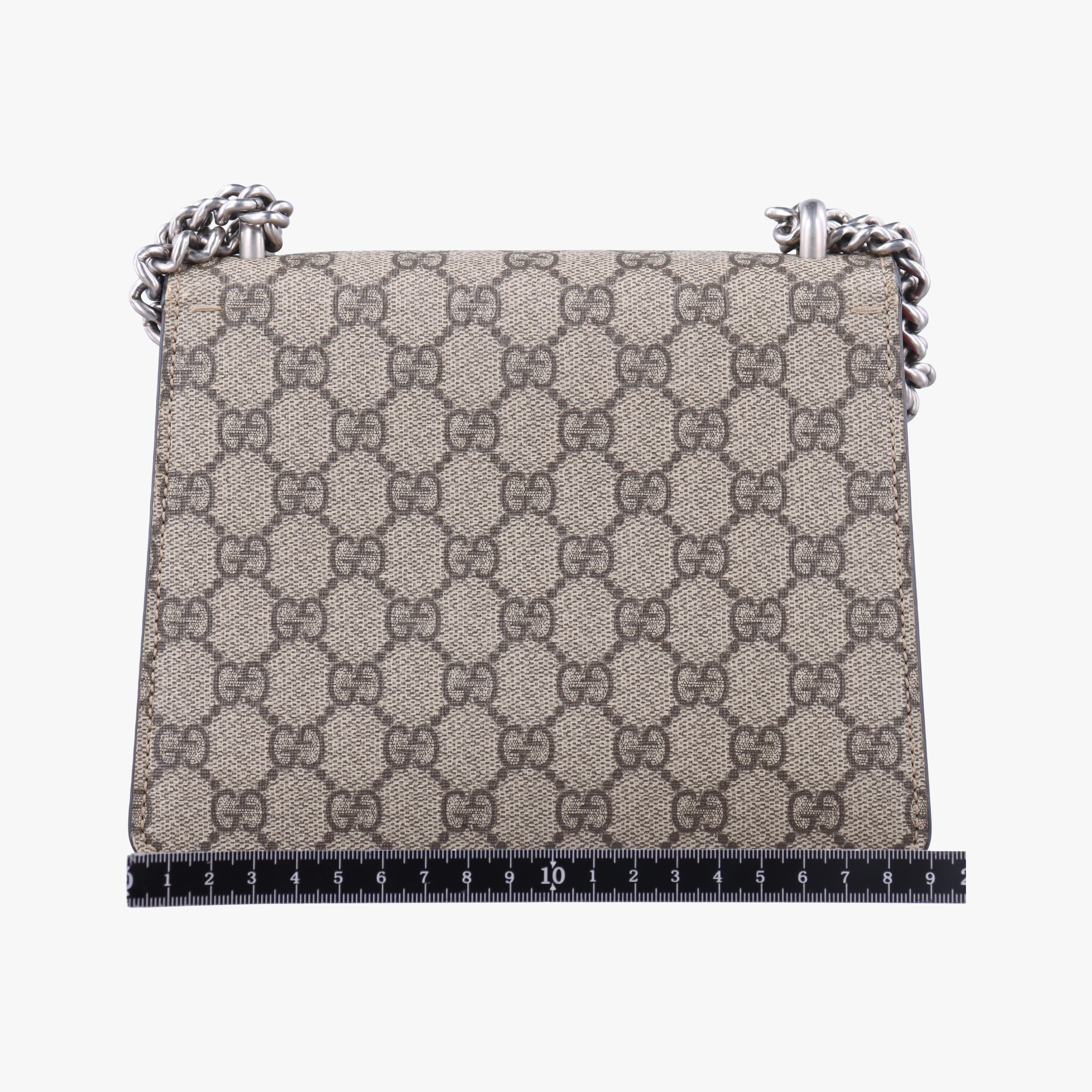 Pre-owned Gucci Dionysus beige×red PVC coated canvas 421970 shoulderbag | stylenewstar