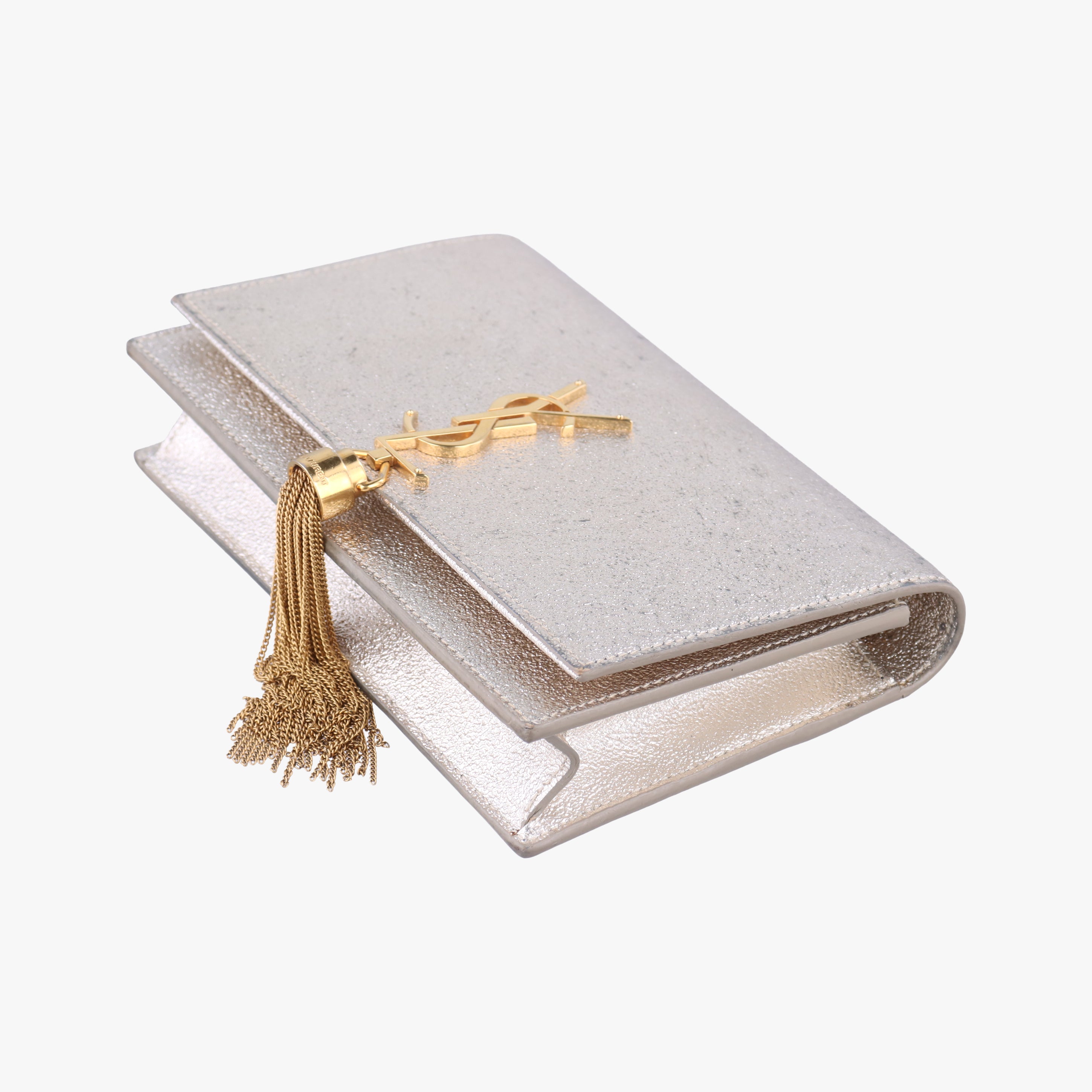 Secondhand Yves Saint Laurent KATE Silver Leather 452159 shoulderbag | stylenewstar