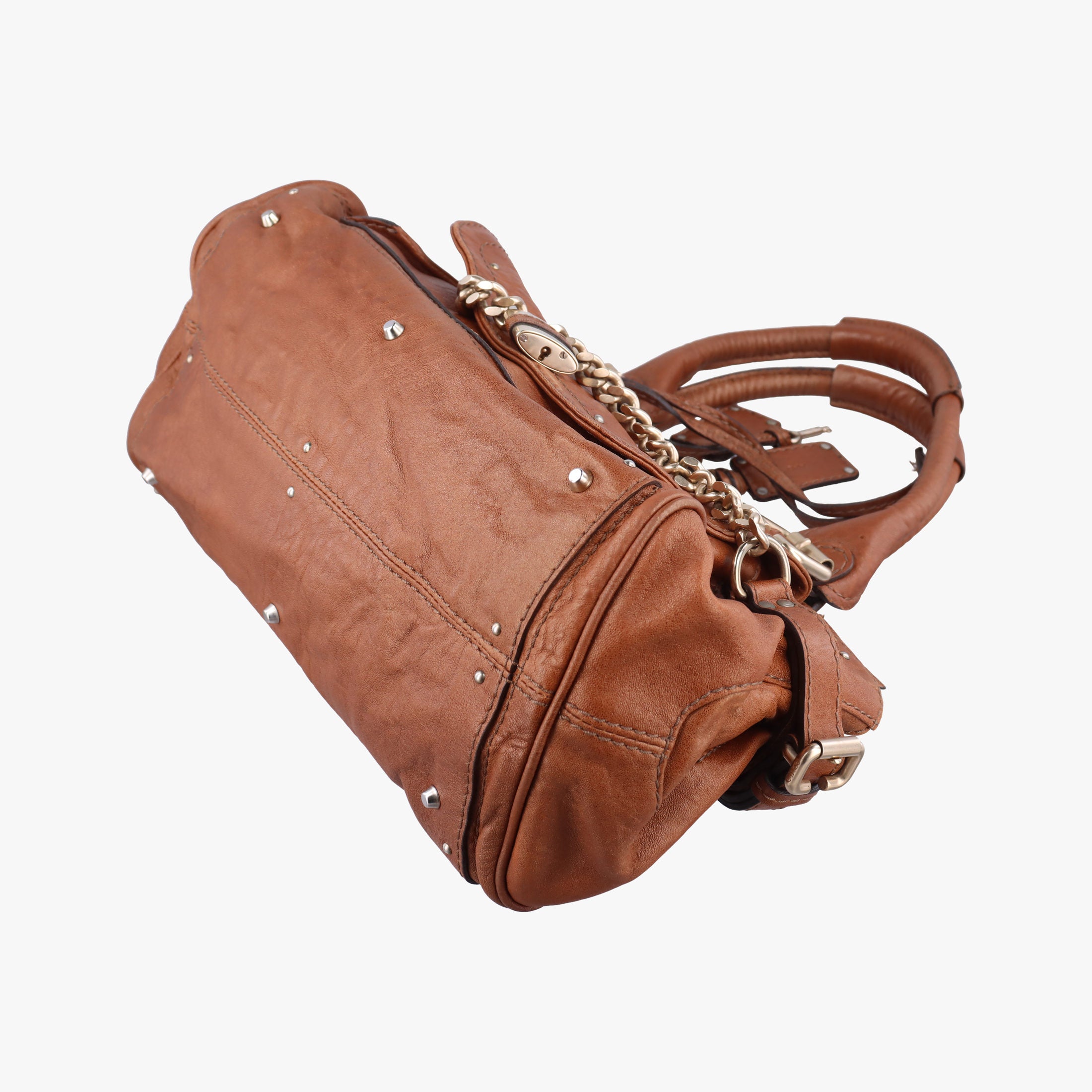 Pre-owned Chloe Paddington Brown Leather  handbag | stylenewstar