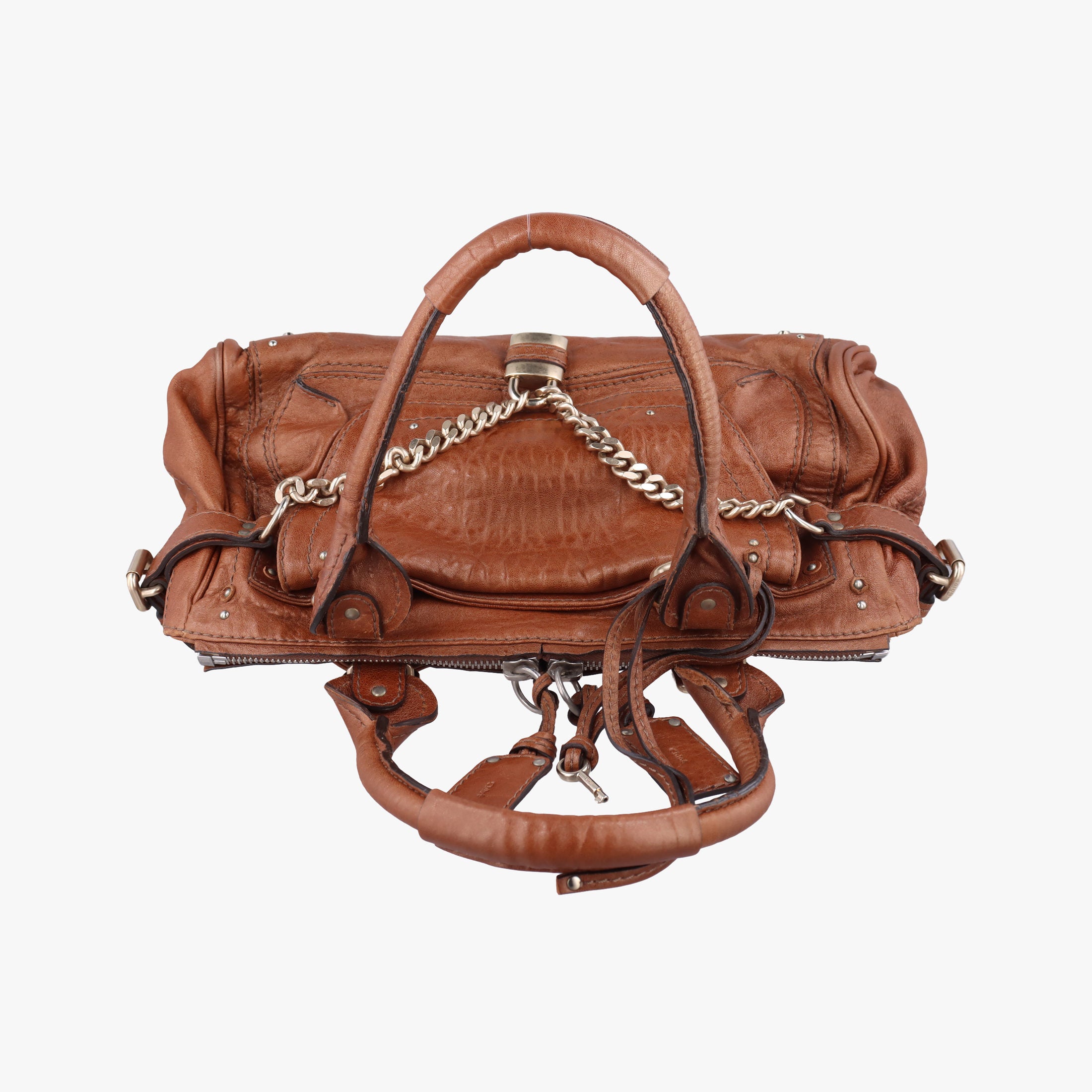 Pre-owned Chloe Paddington Brown Leather  handbag | stylenewstar