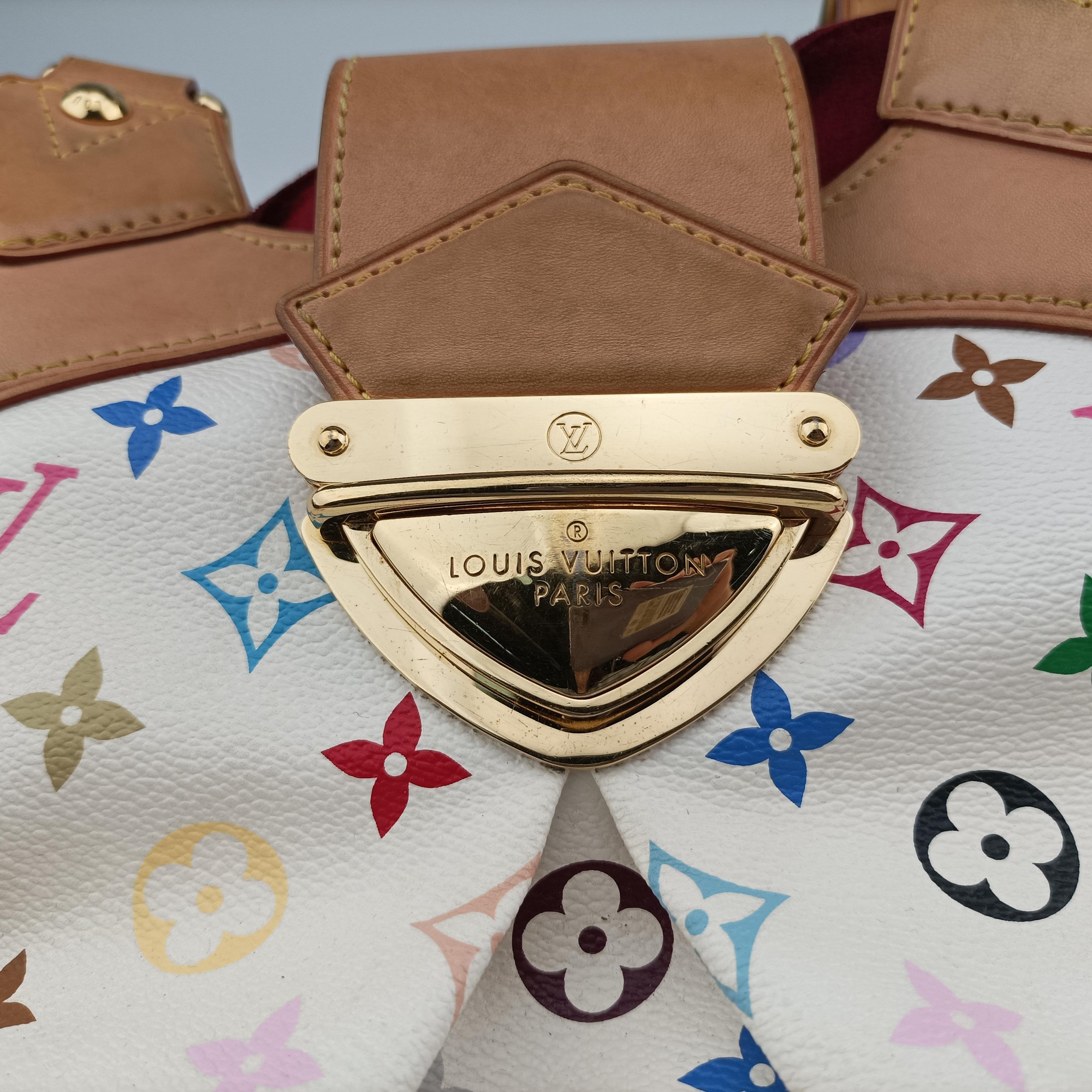 Pre-owned Louis Vuitton URSULA white Monogram Multicolor M40123 handbag | stylenewstar