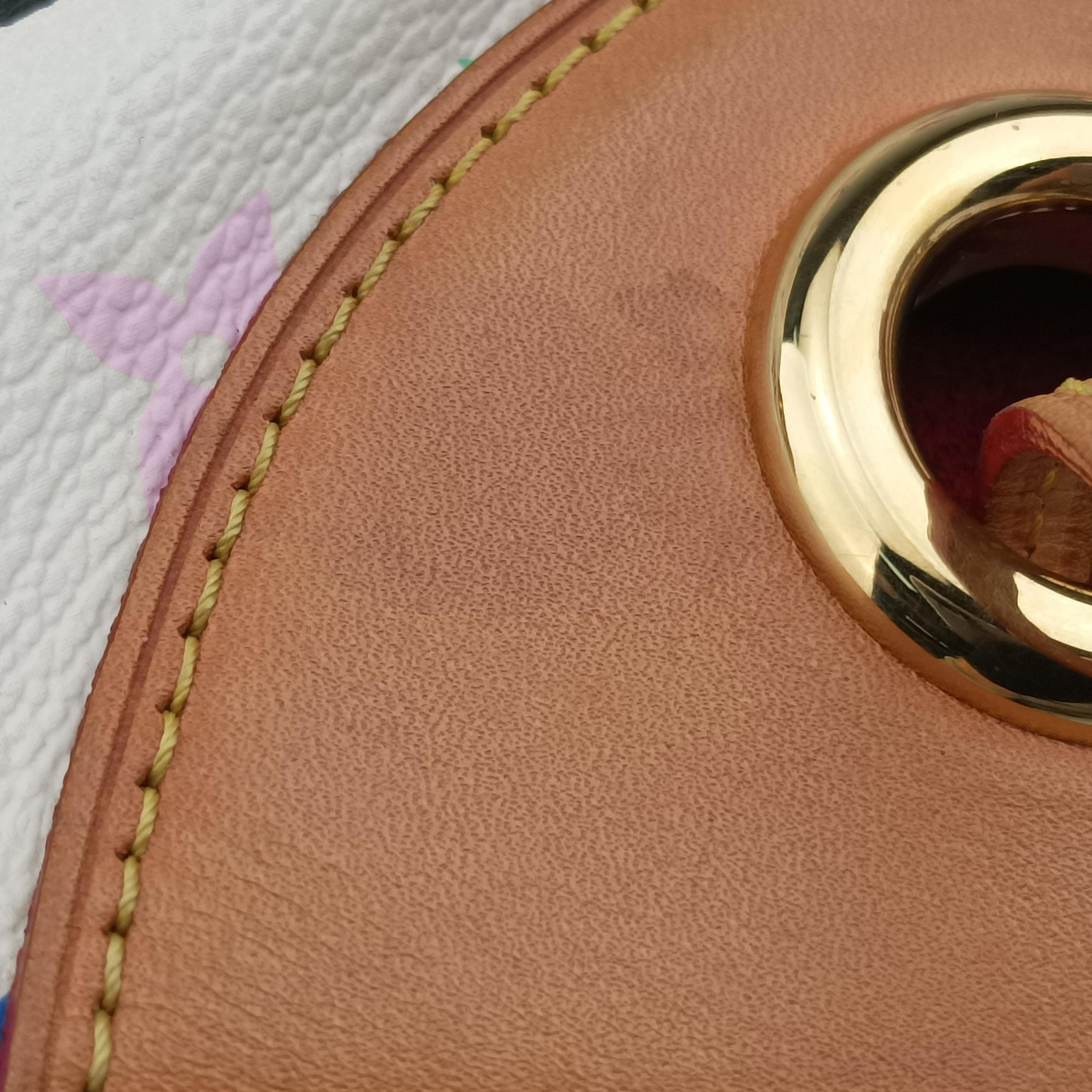 Pre-owned Louis Vuitton URSULA white Monogram Multicolor M40123 handbag | stylenewstar