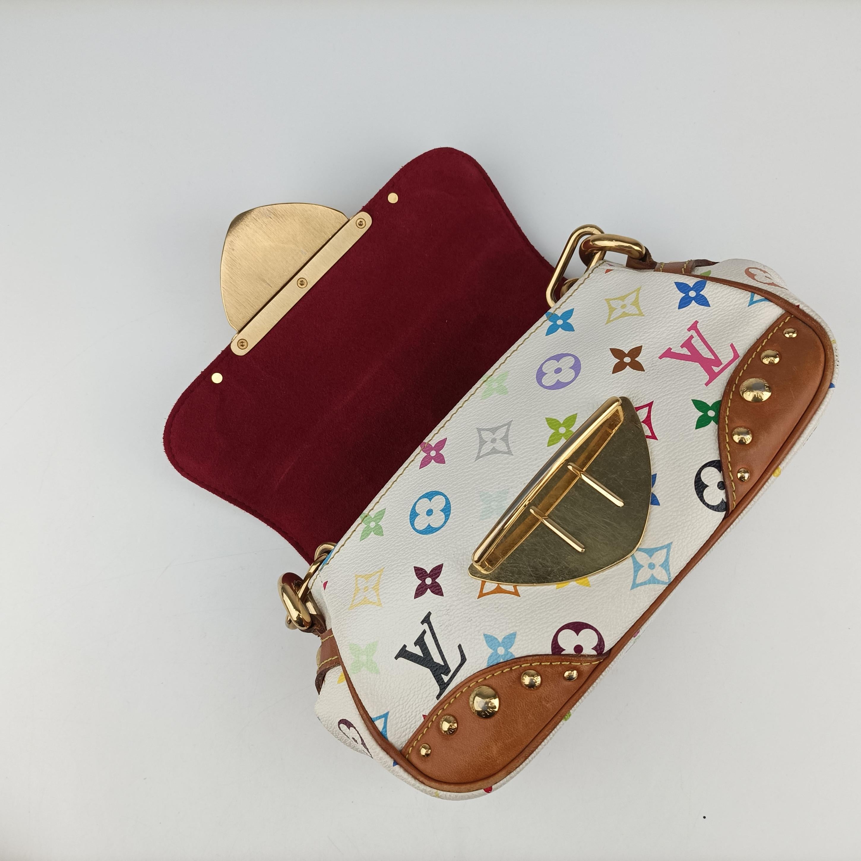 Pre-owned Louis Vuitton MARILYN white Monogram Multicolor M40127 shoulderbag | stylenewstar