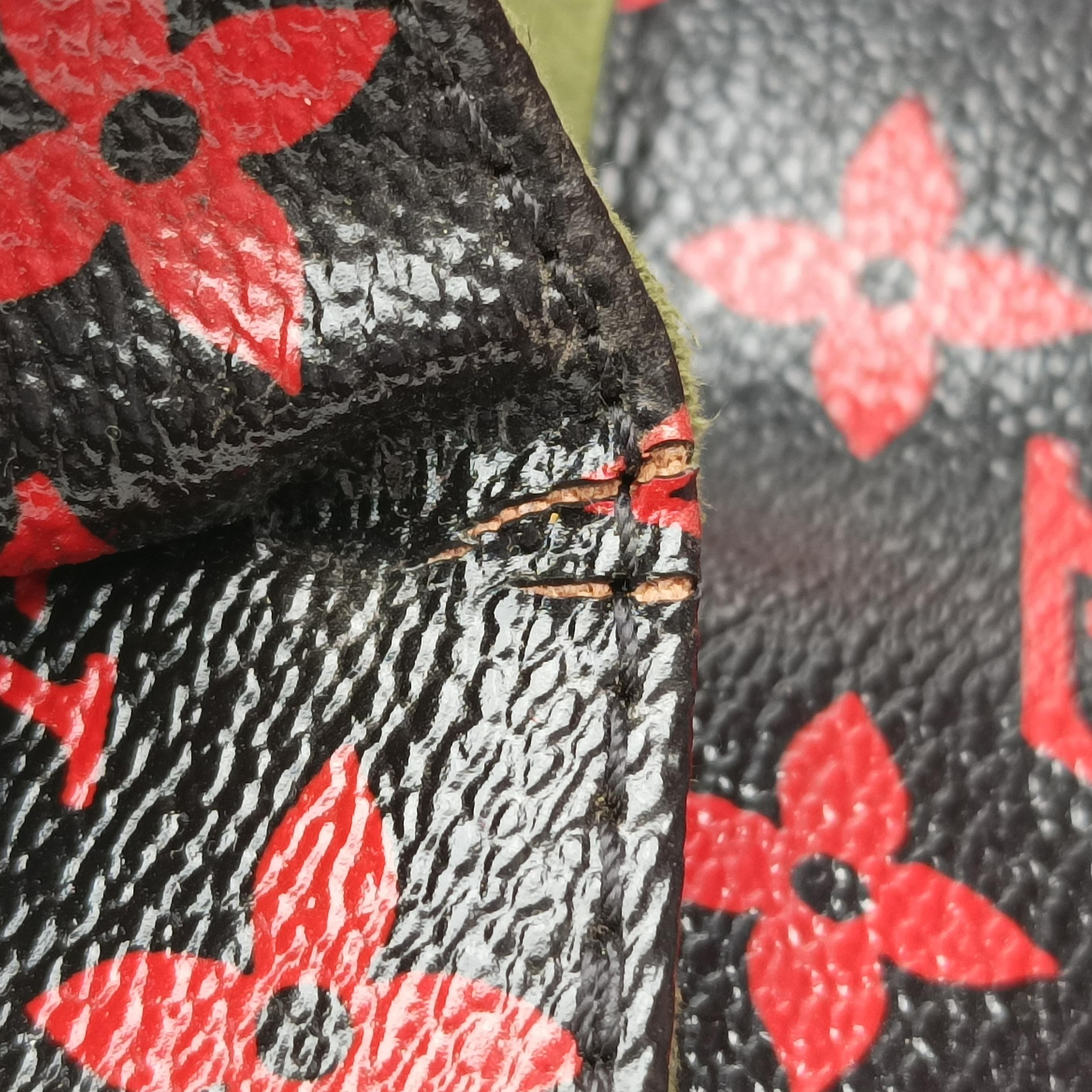 Pre-owned Louis Vuitton Pochette Metis MM Noir×ROUGE Monogram Infrarouge M41462 shoulderbag | stylenewstar