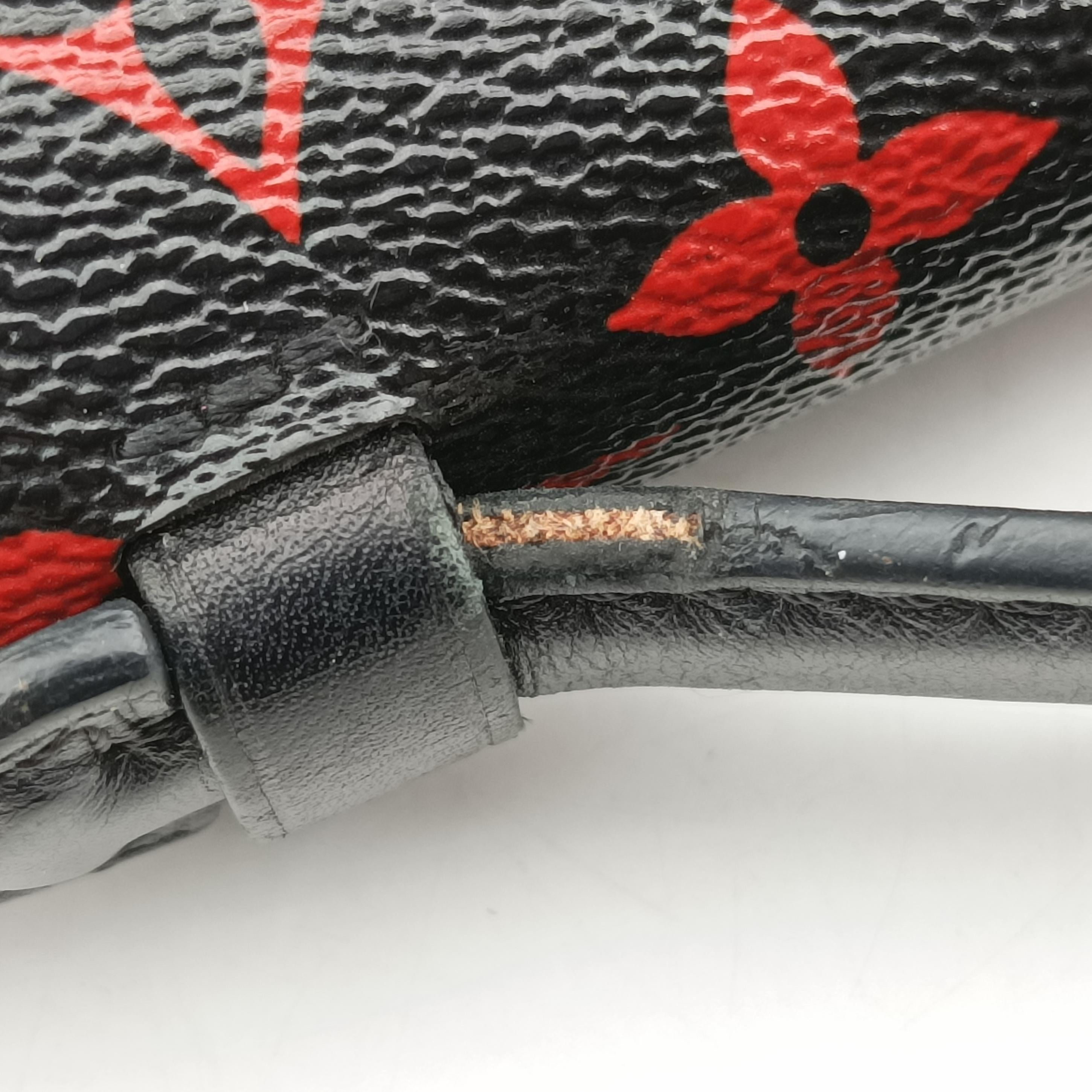 Pre-owned Louis Vuitton Pochette Metis MM Noir×ROUGE Monogram Infrarouge M41462 shoulderbag | stylenewstar