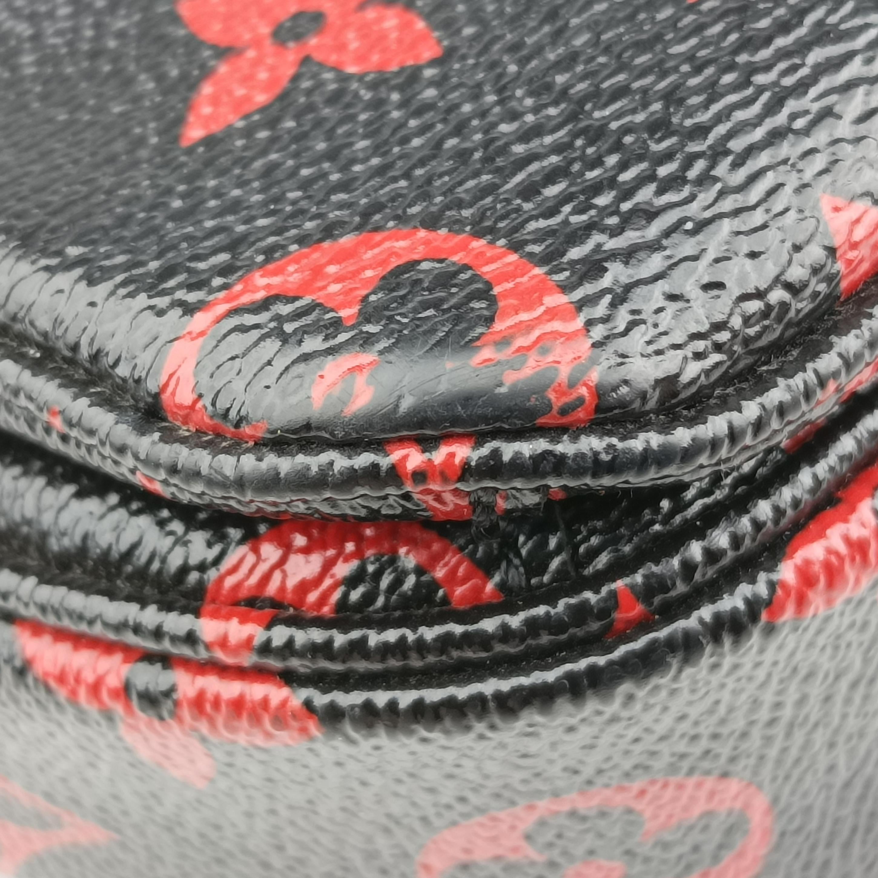 Pre-owned Louis Vuitton Pochette Metis MM Noir×ROUGE Monogram Infrarouge M41462 shoulderbag | stylenewstar