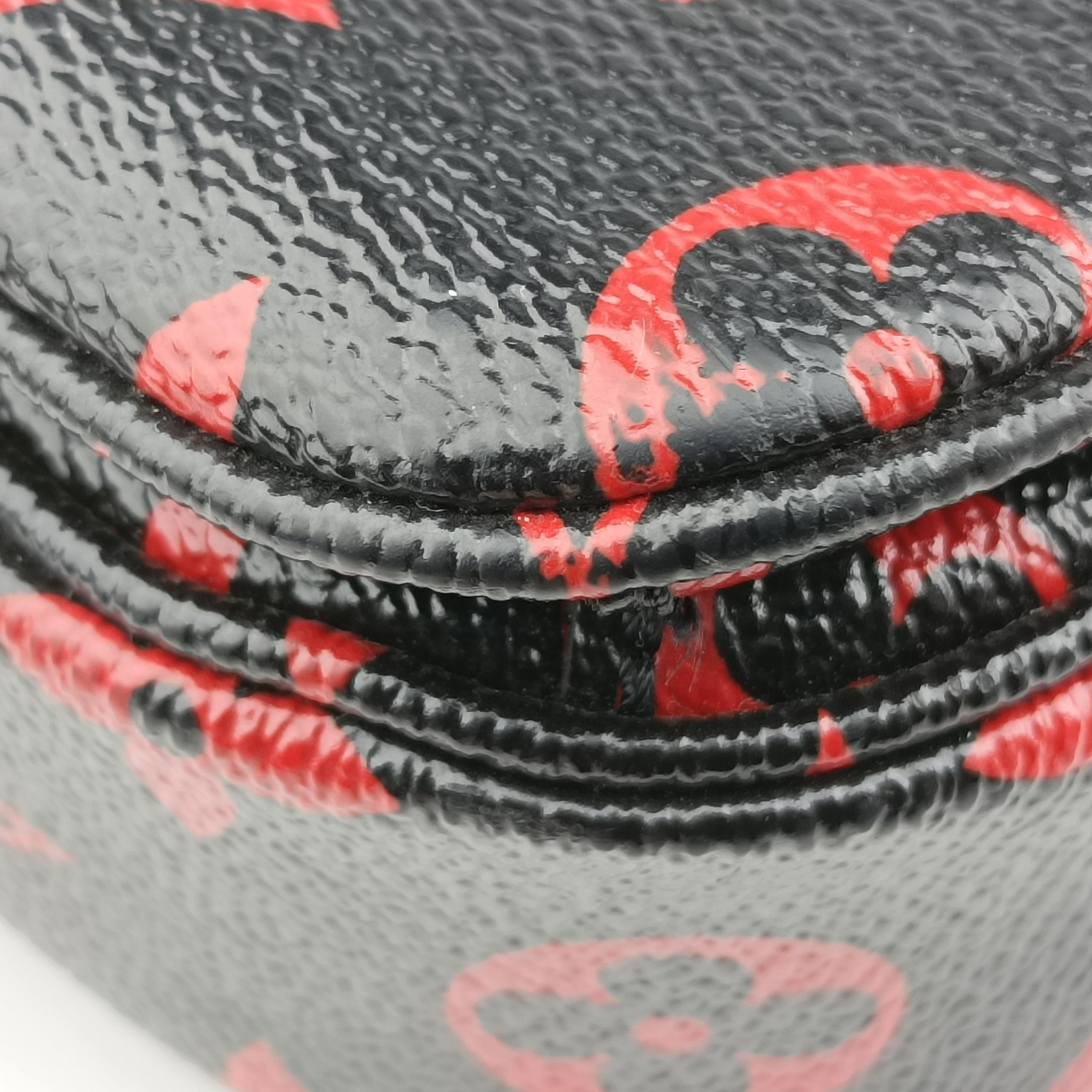 Pre-owned Louis Vuitton Pochette Metis MM Noir×ROUGE Monogram Infrarouge M41462 shoulderbag | stylenewstar