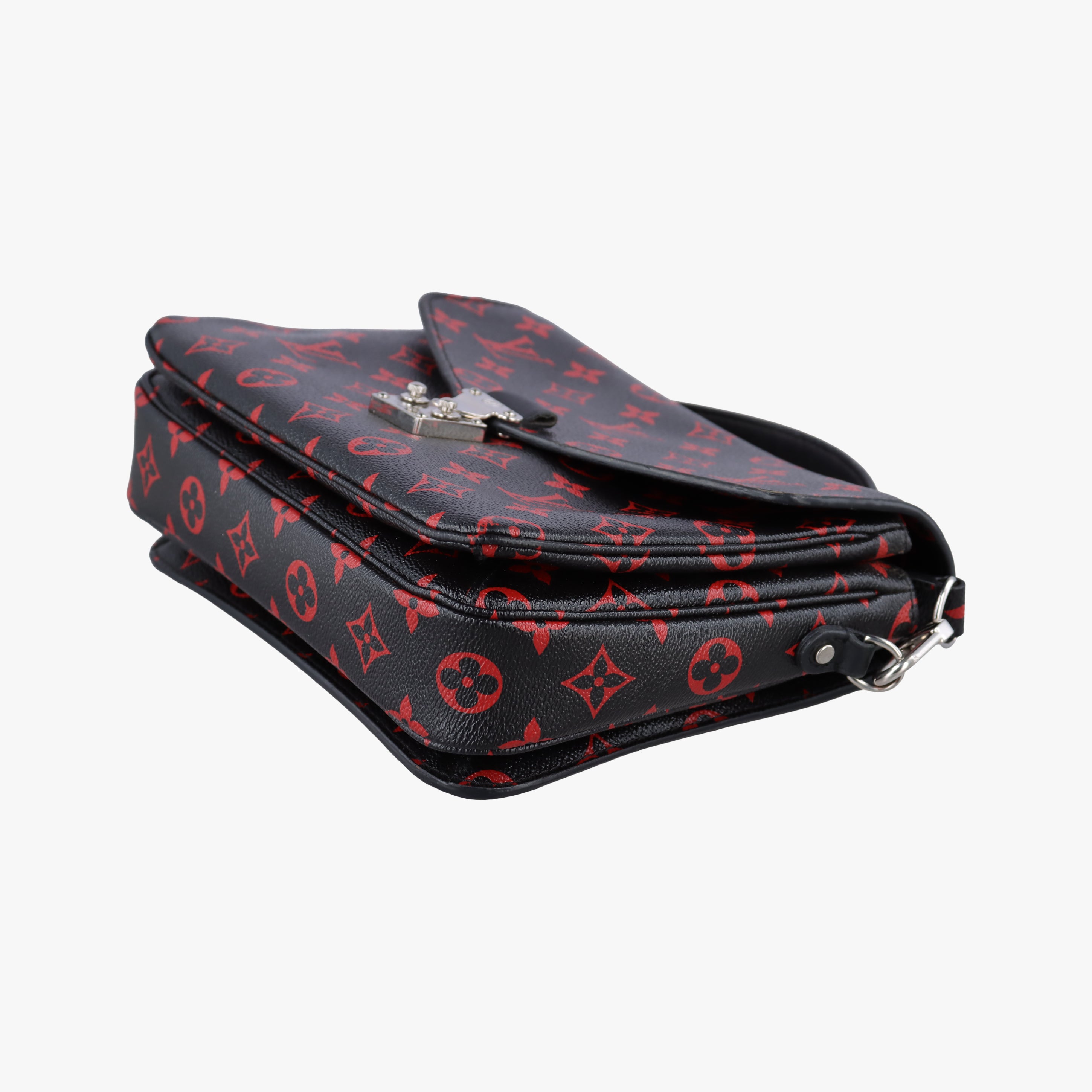 Pre-owned Louis Vuitton Pochette Metis MM Noir×ROUGE Monogram Infrarouge M41462 shoulderbag | stylenewstar