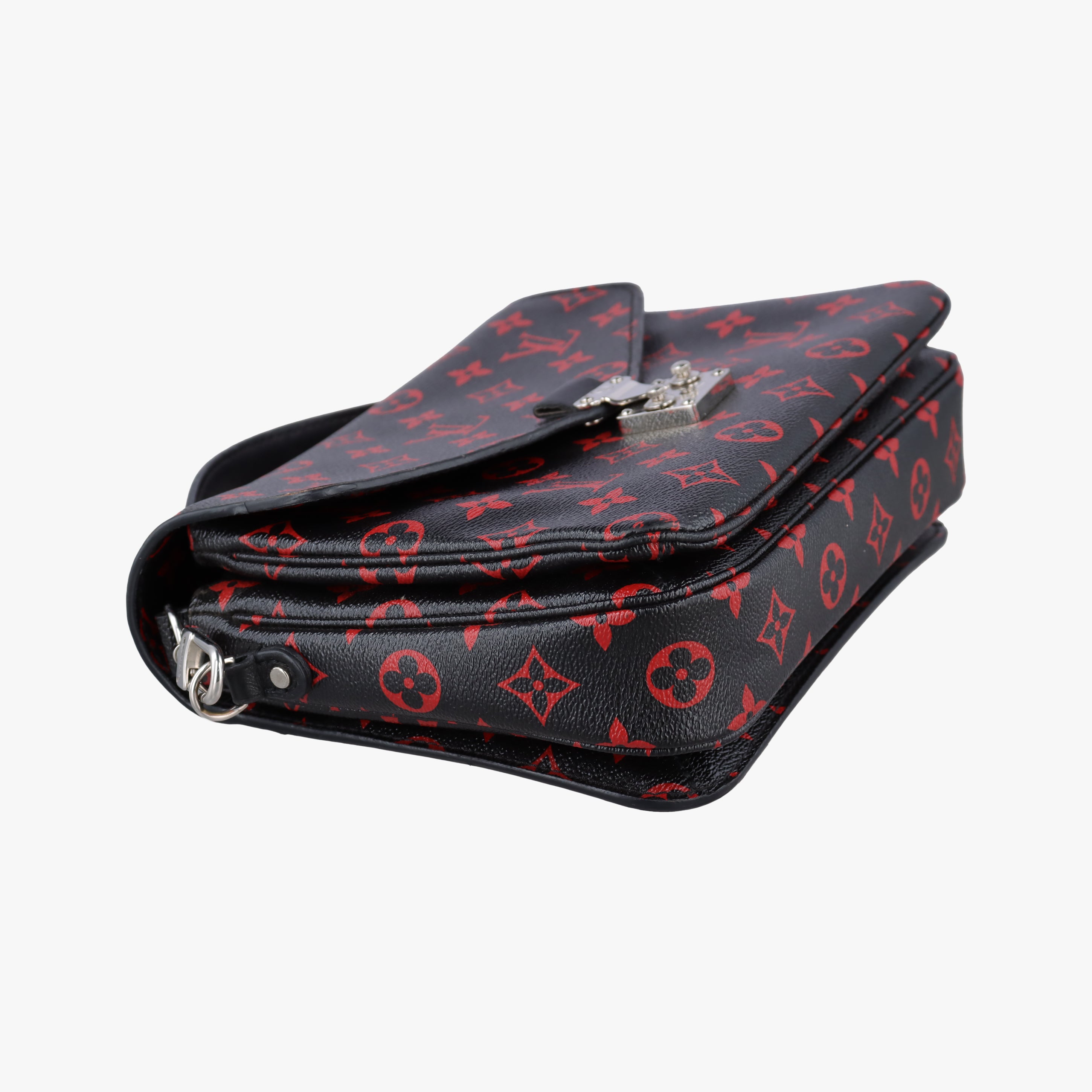 Pre-owned Louis Vuitton Pochette Metis MM Noir×ROUGE Monogram Infrarouge M41462 shoulderbag | stylenewstar
