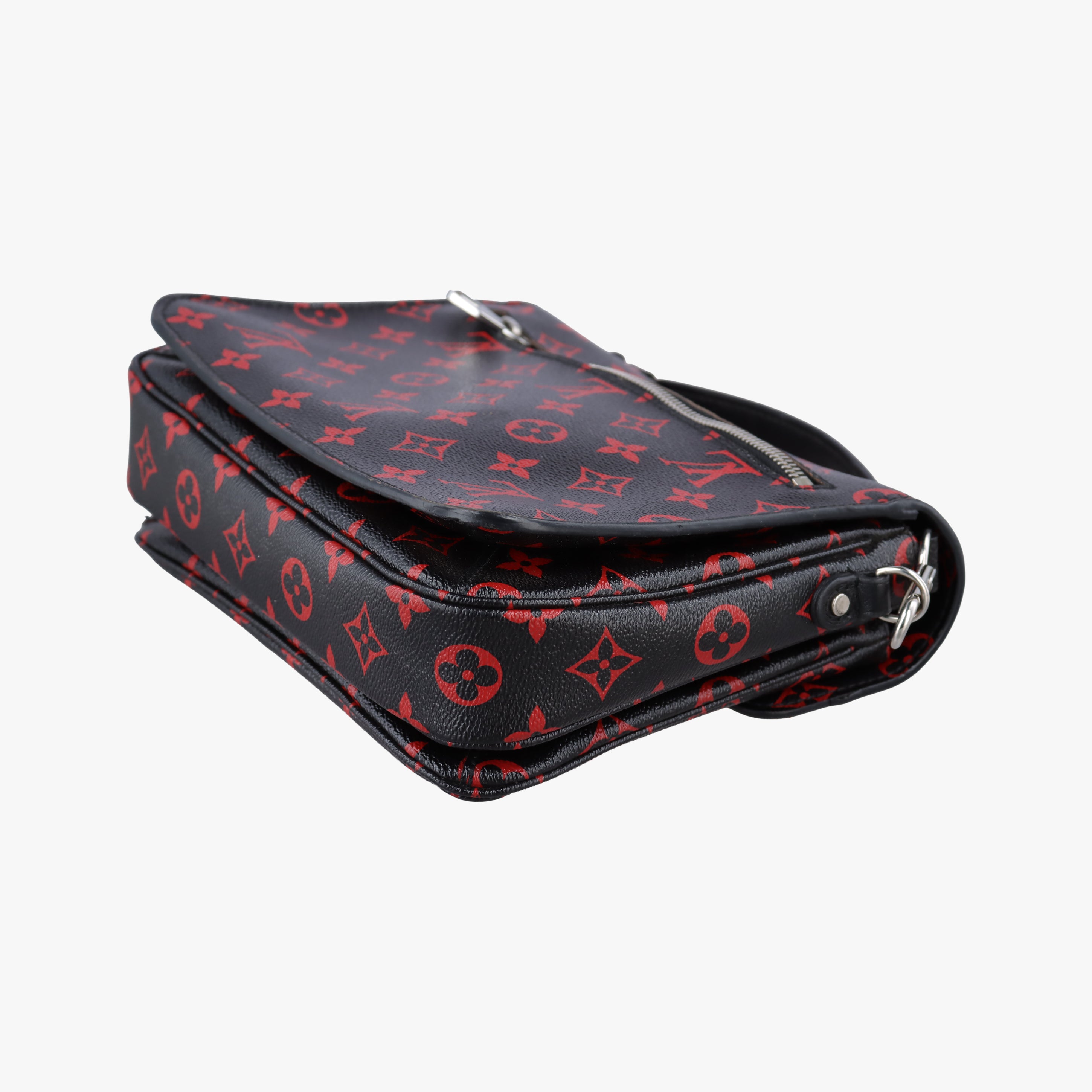Pre-owned Louis Vuitton Pochette Metis MM Noir×ROUGE Monogram Infrarouge M41462 shoulderbag | stylenewstar