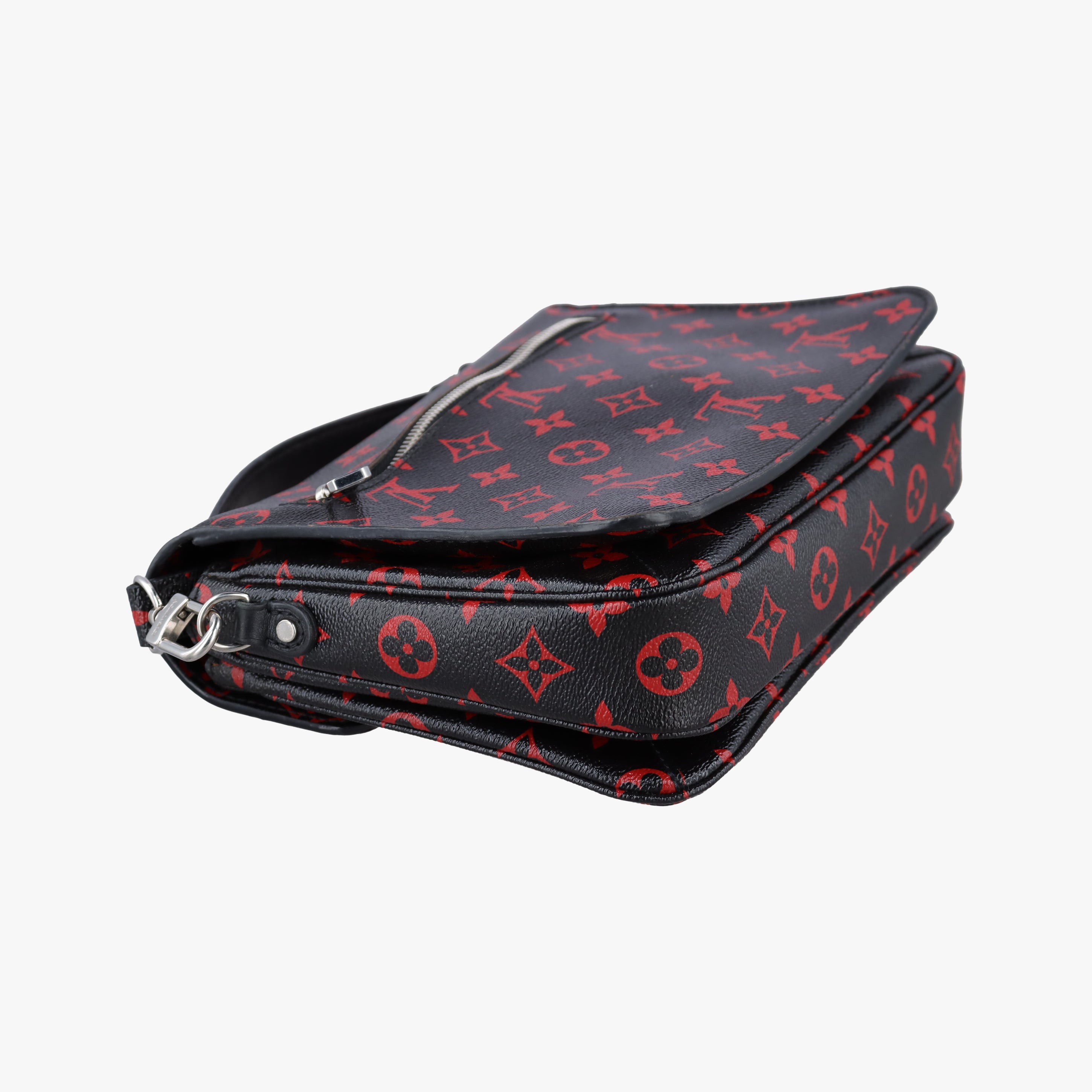 Pre-owned Louis Vuitton Pochette Metis MM Noir×ROUGE Monogram Infrarouge M41462 shoulderbag | stylenewstar