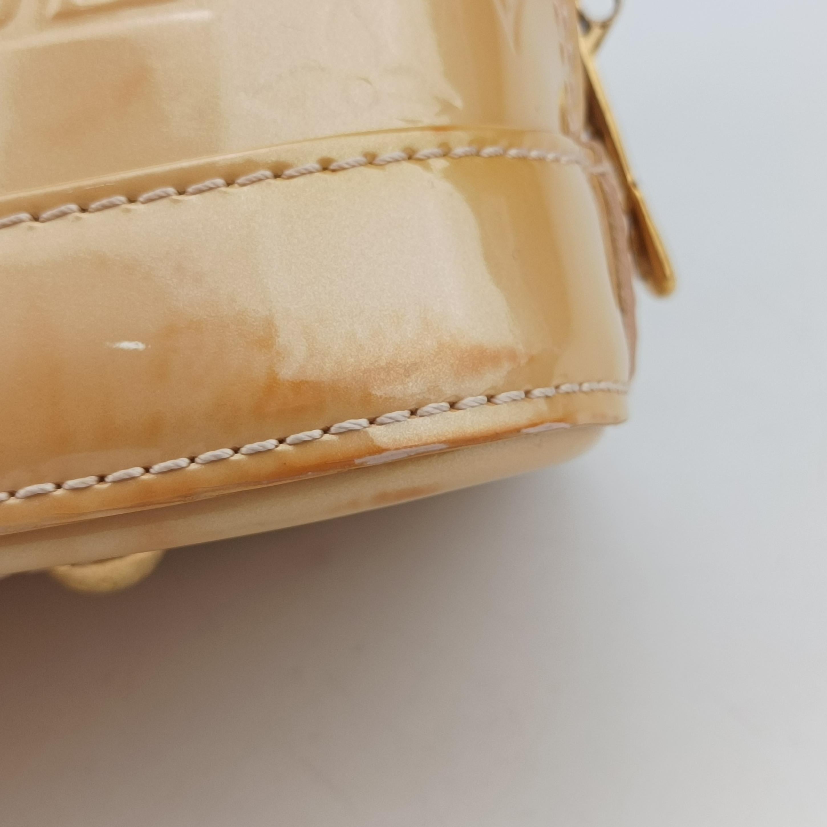 Pre-owned Louis Vuitton Alma BB rose angelique Vernis M90064 shoulderbag | stylenewstar