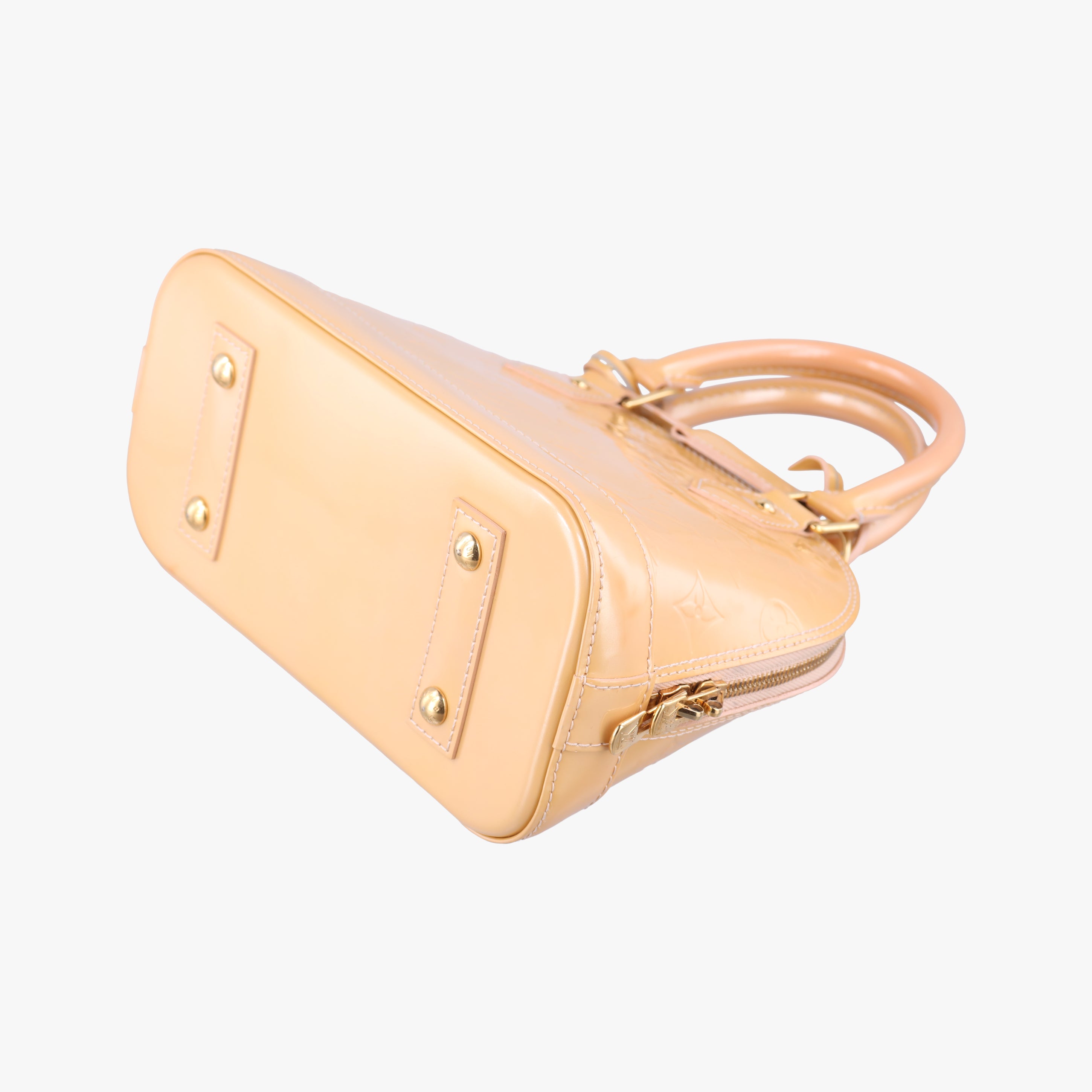 Pre-owned Louis Vuitton Alma BB rose angelique Vernis M90064 shoulderbag | stylenewstar