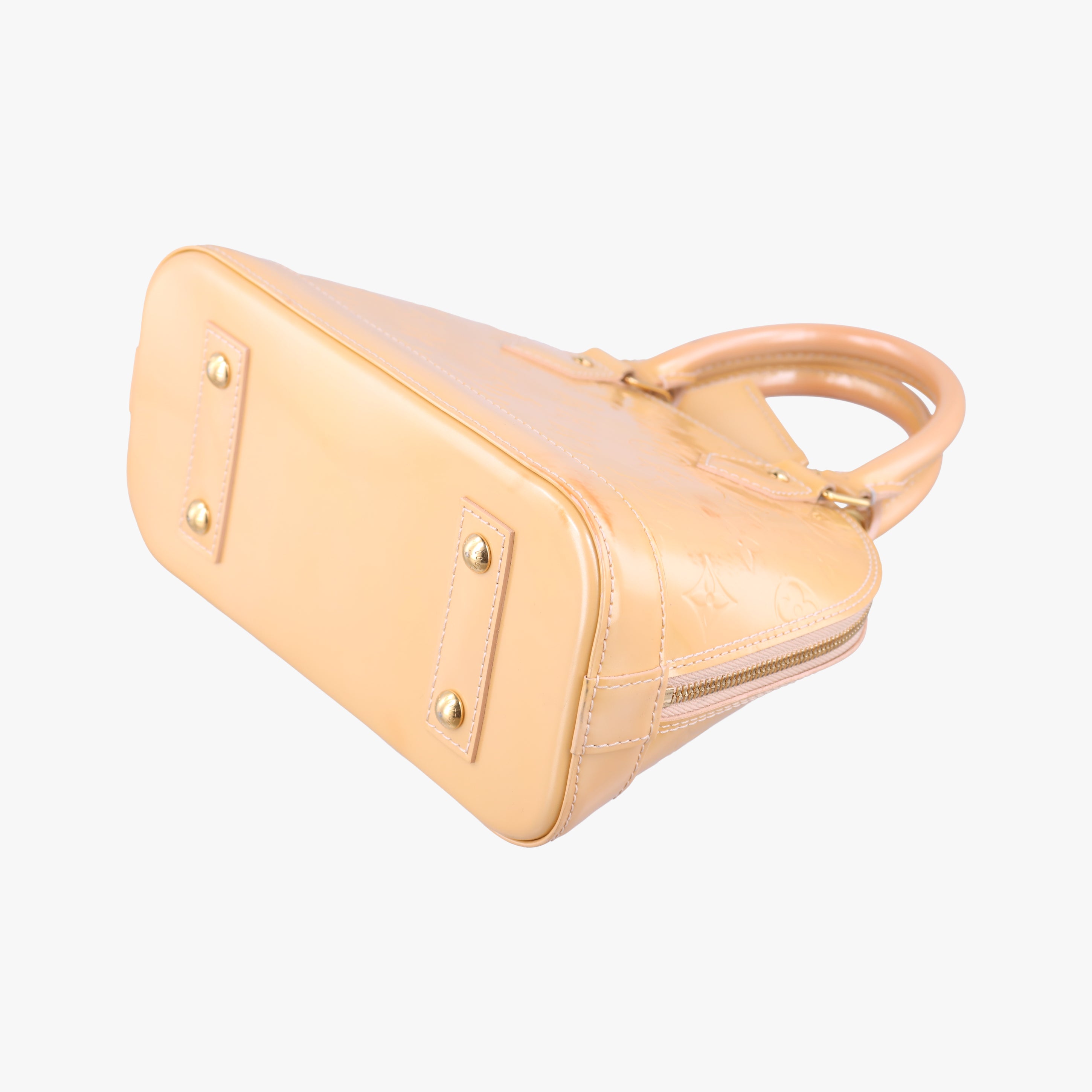 Pre-owned Louis Vuitton Alma BB rose angelique Vernis M90064 shoulderbag | stylenewstar
