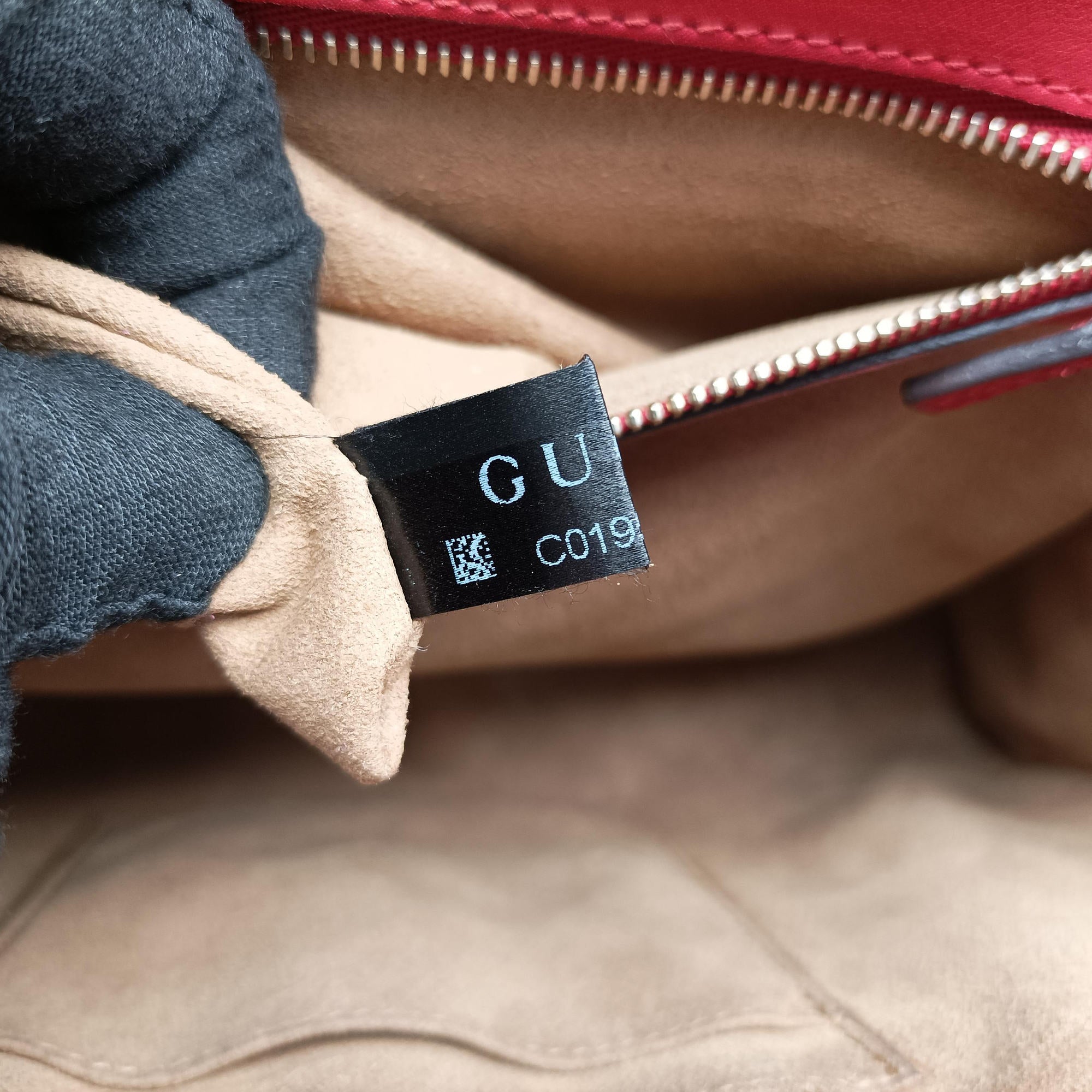 Pre-owned Gucci Padlock Rose×red Leather 409486 shoulderbag | stylenewstar