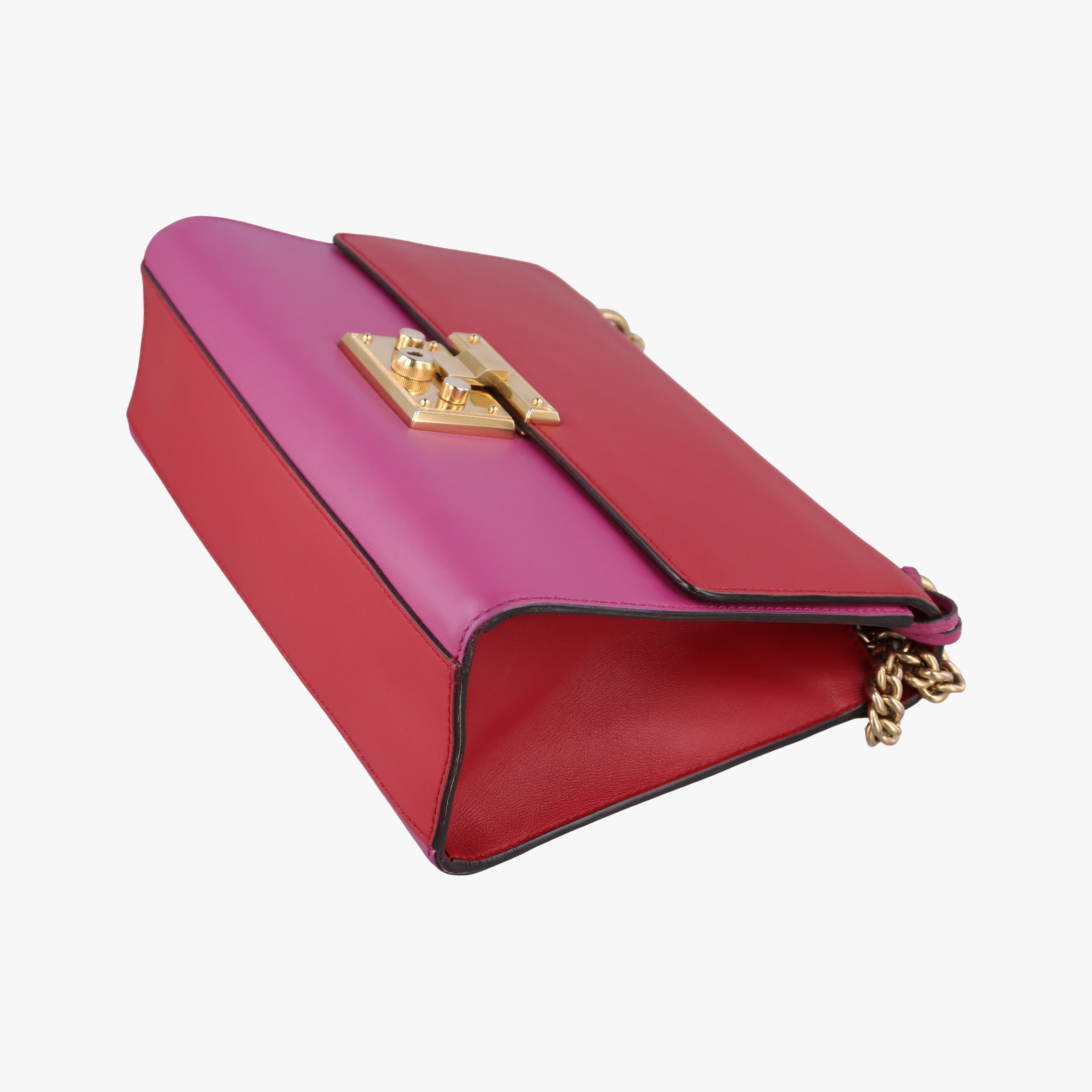Pre-owned Gucci Padlock Rose×red Leather 409486 shoulderbag | stylenewstar
