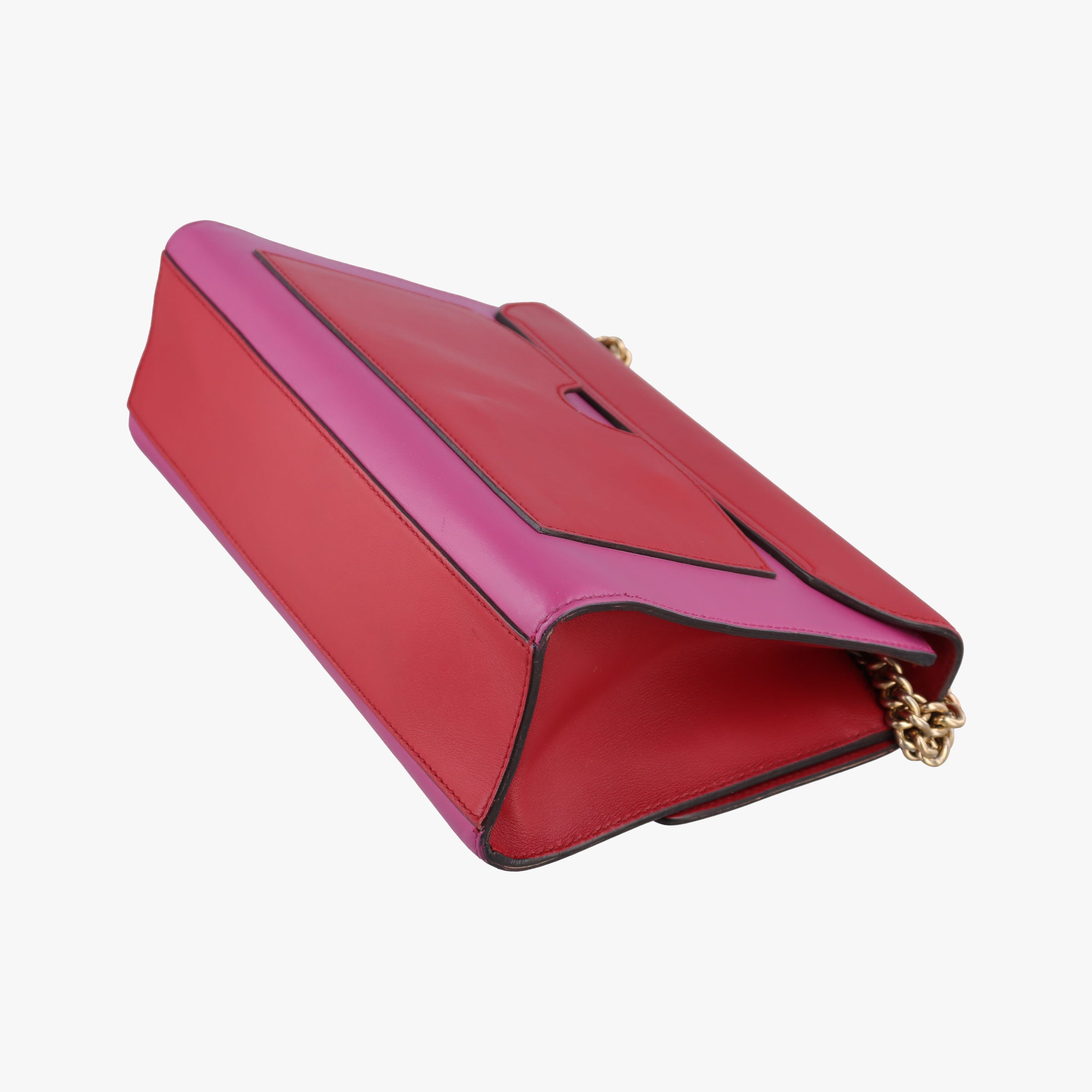 Pre-owned Gucci Padlock Rose×red Leather 409486 shoulderbag | stylenewstar
