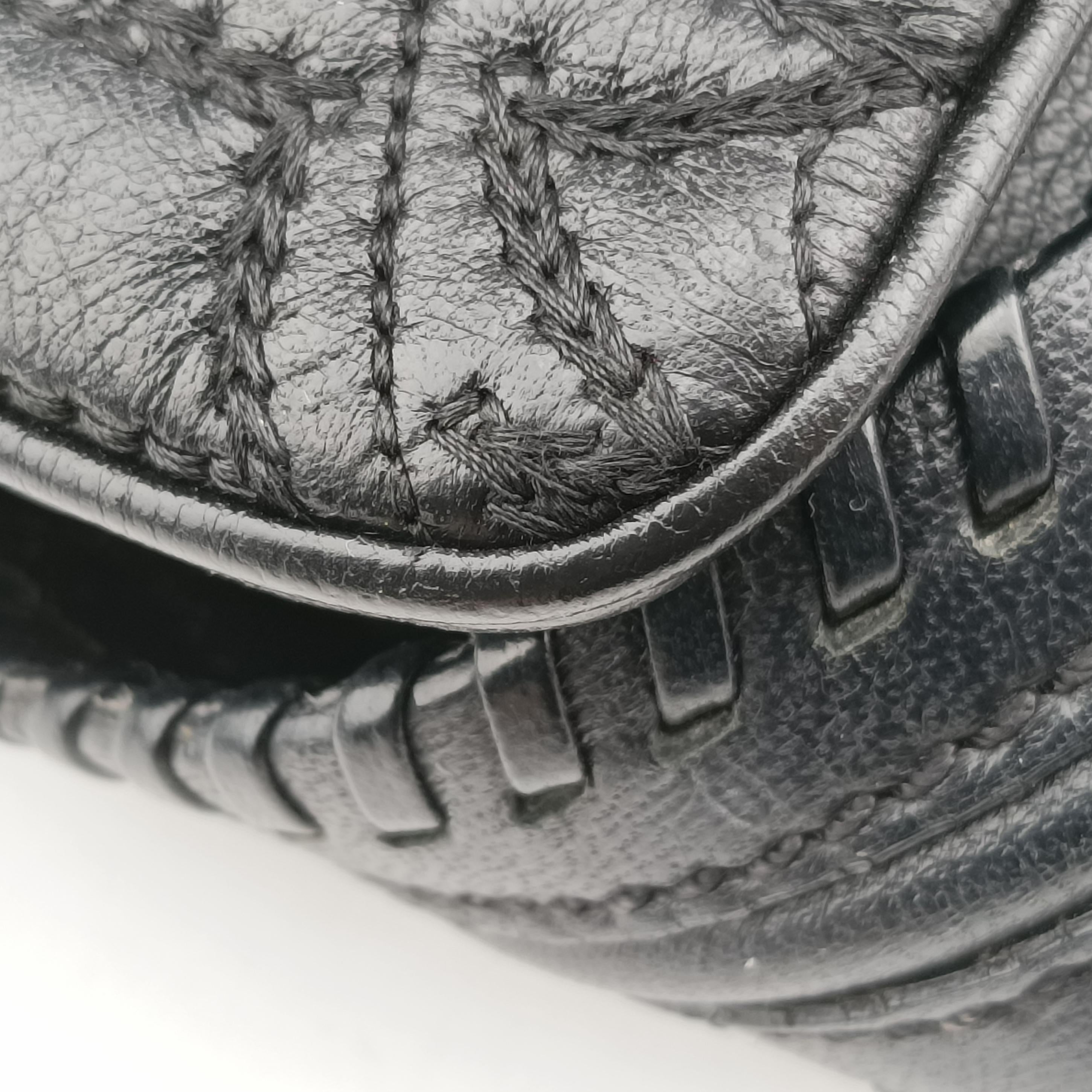 Pre-owned VERSACE Vanitas quilted baroque Black Leather  shoulderbag | stylenewstar