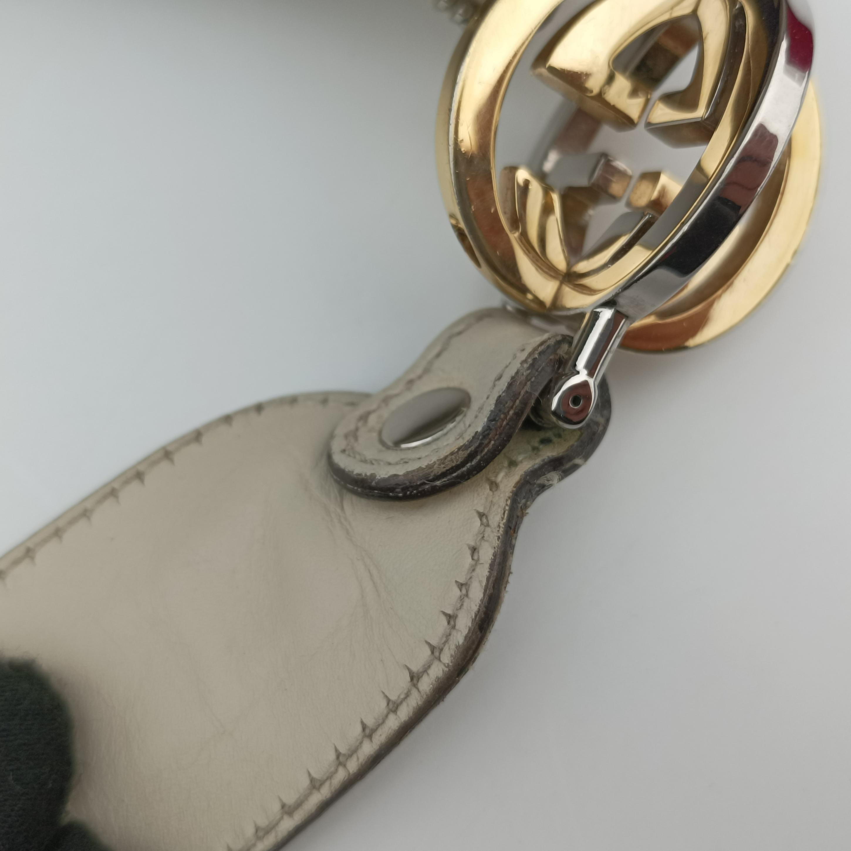 Pre-owned Gucci GG Twins Hobo WhitexBeide canvas 232945 shoulderbag | stylenewstar