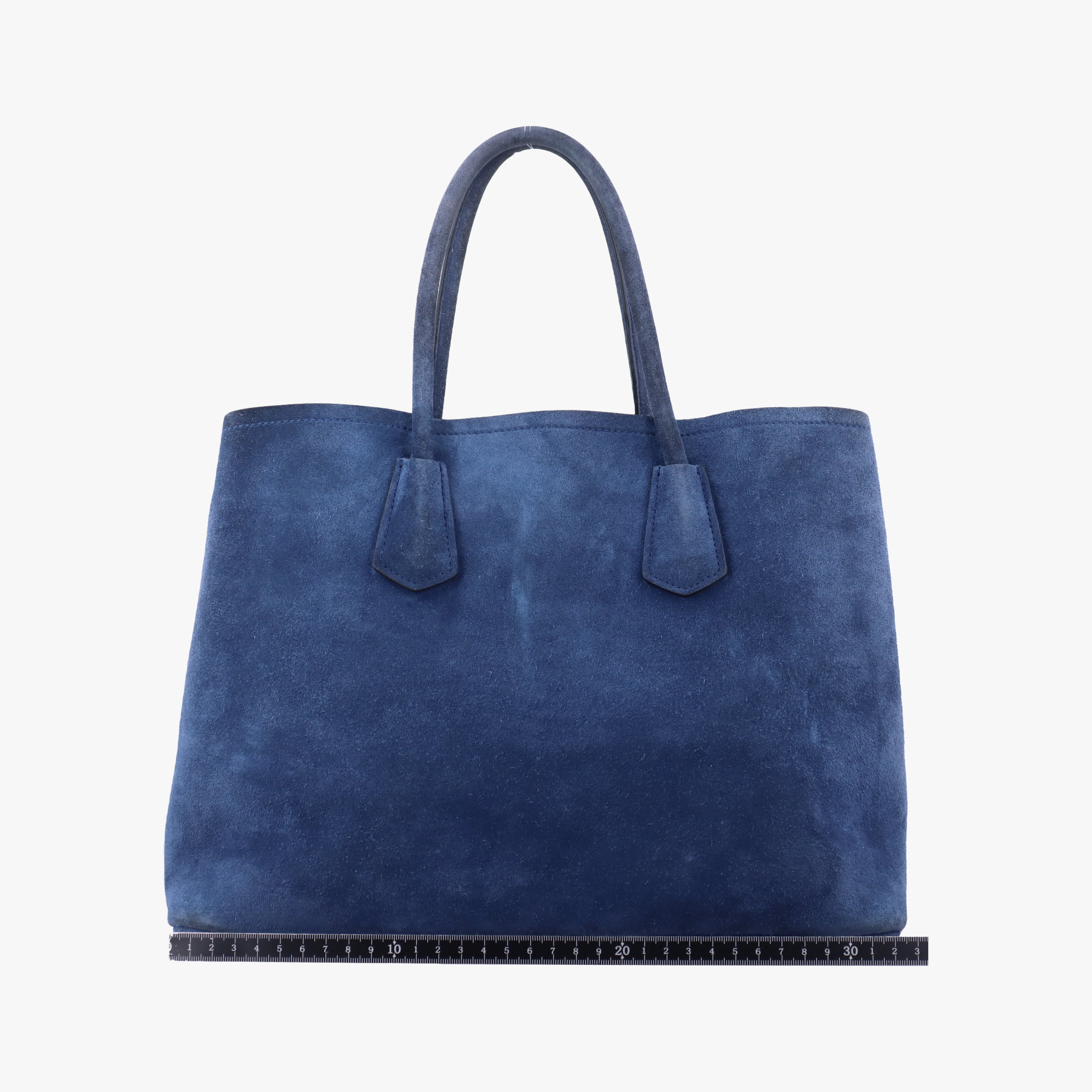 Pre-owned Prada Medium Double Blue suede  shoulderbag | stylenewstar
