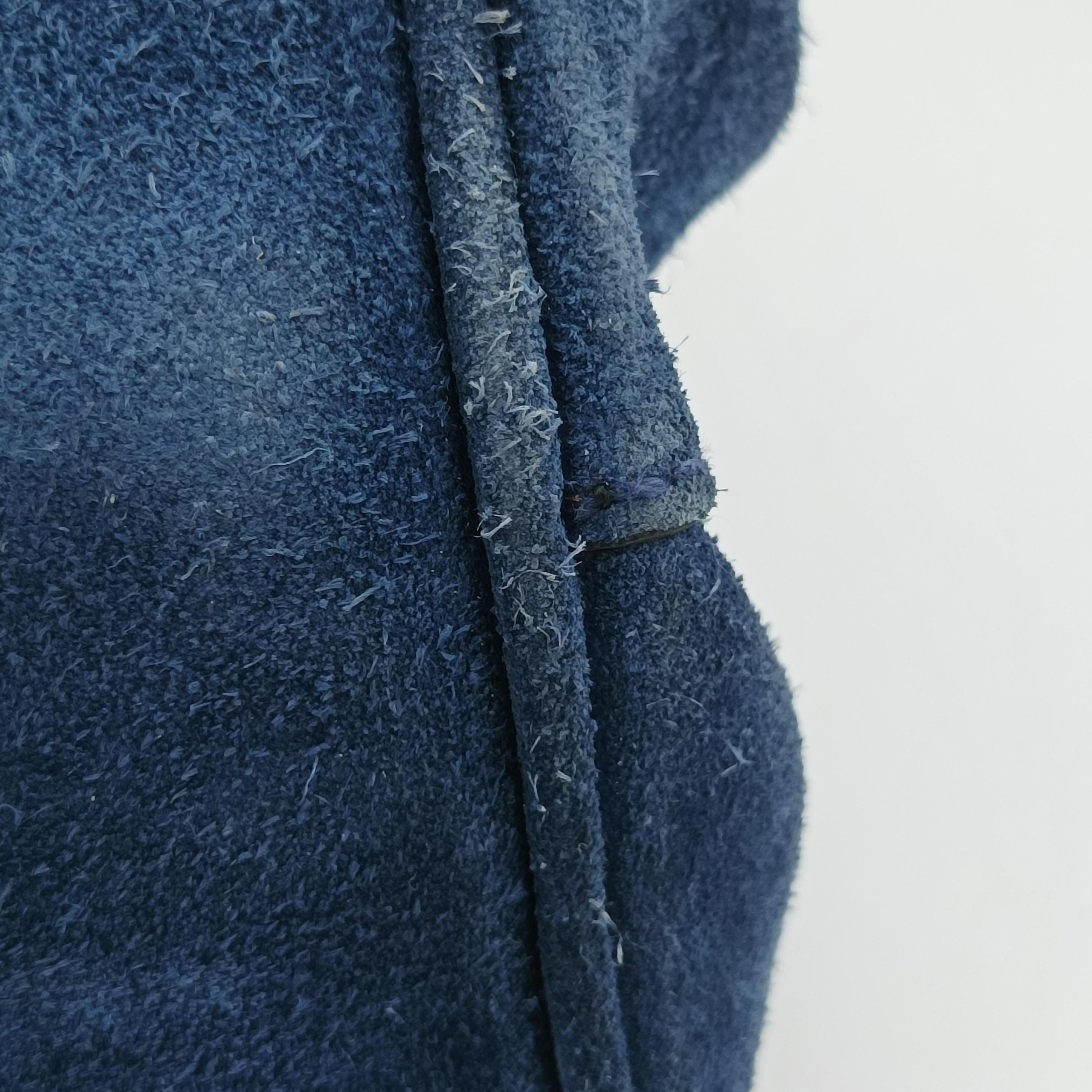 Pre-owned Prada Medium Double Blue suede  shoulderbag | stylenewstar