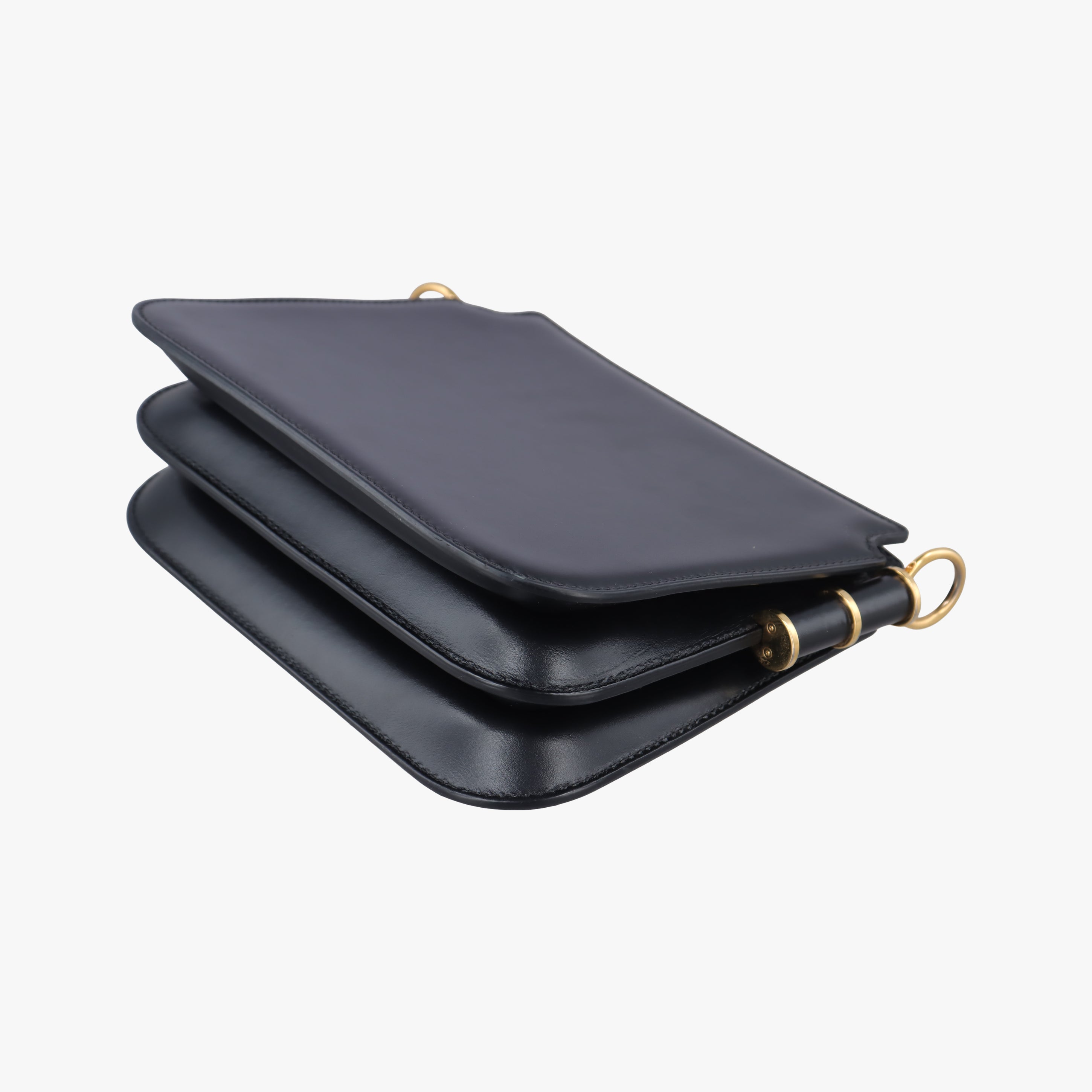 Pre-owned Fendi Touch Black Leather 8BT349 shoulderbag | stylenewstar