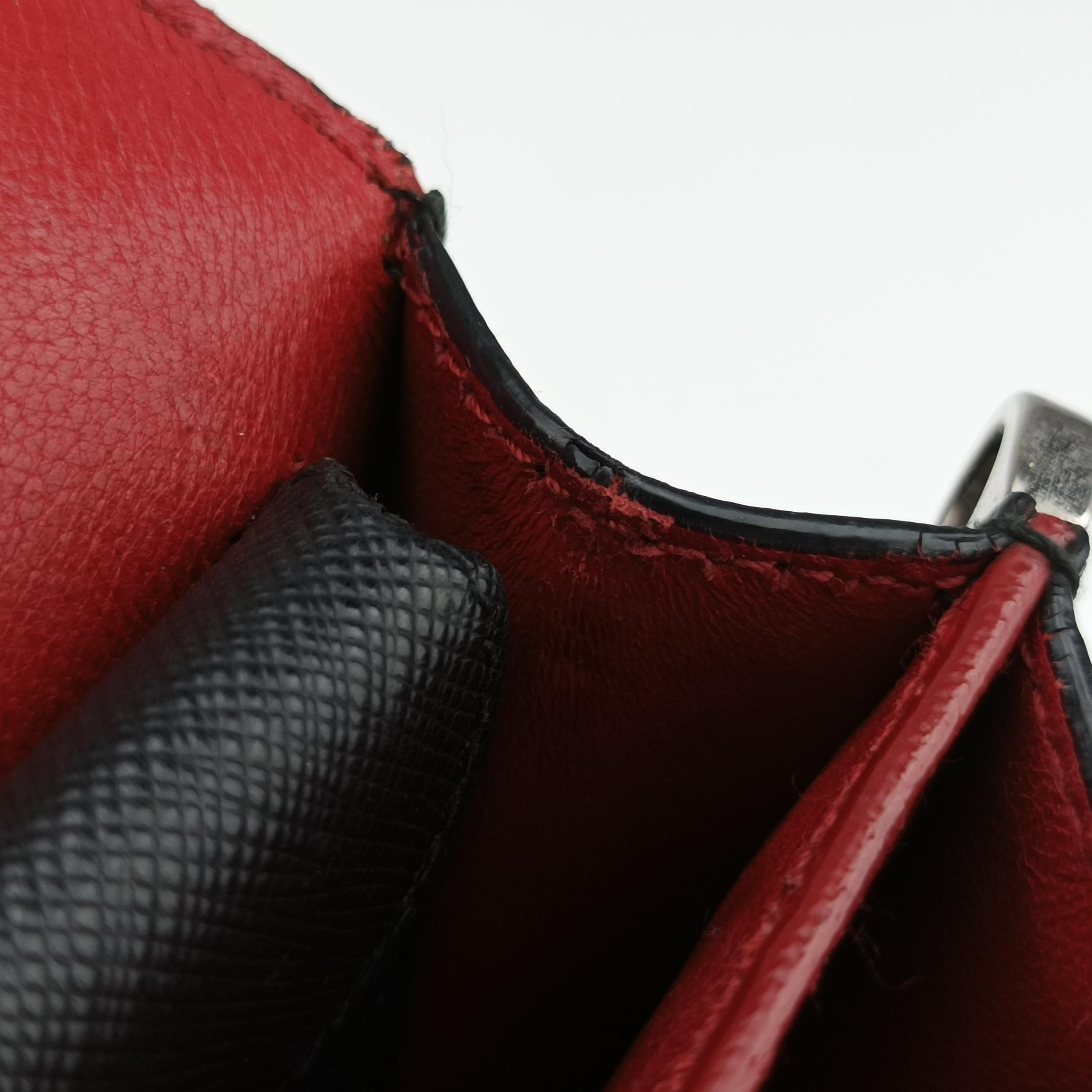 Secondhand Prada Sound Lock Black SAFFIANO Leather BN0924 shoulderbag | stylenewstar