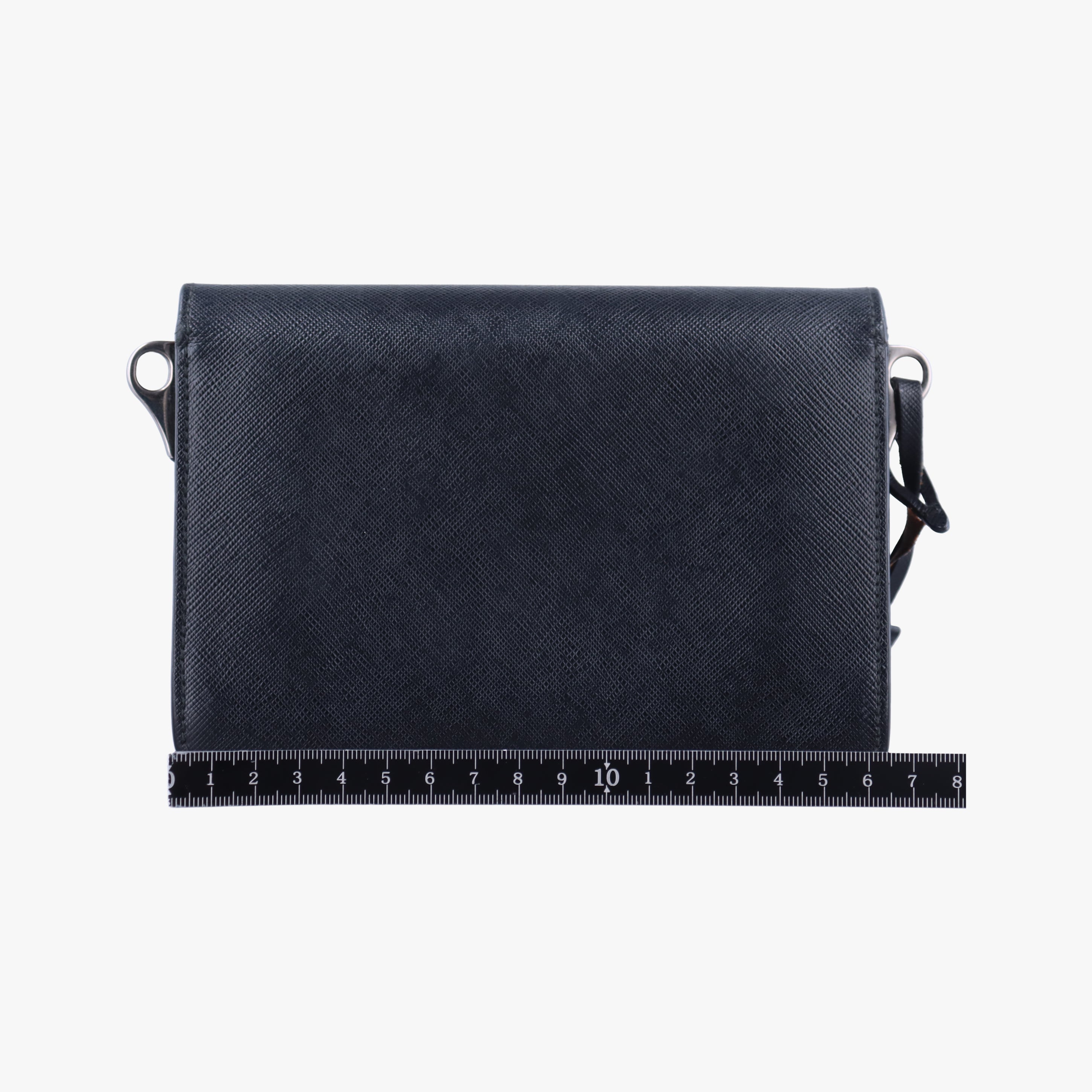 Secondhand Prada Sound Lock Black SAFFIANO Leather BN0924 shoulderbag | stylenewstar