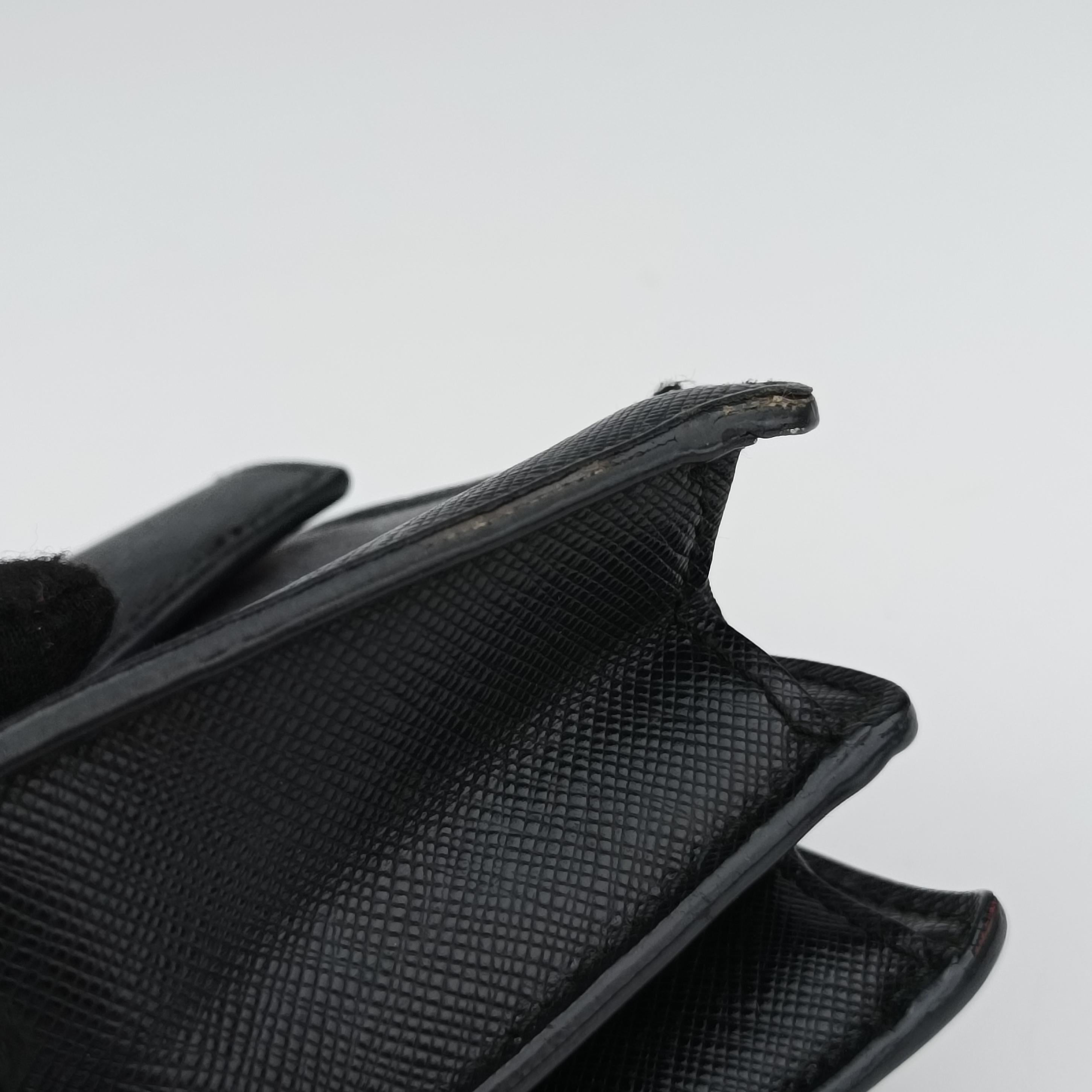 Secondhand Prada Sound Lock Black SAFFIANO Leather BN0924 shoulderbag | stylenewstar