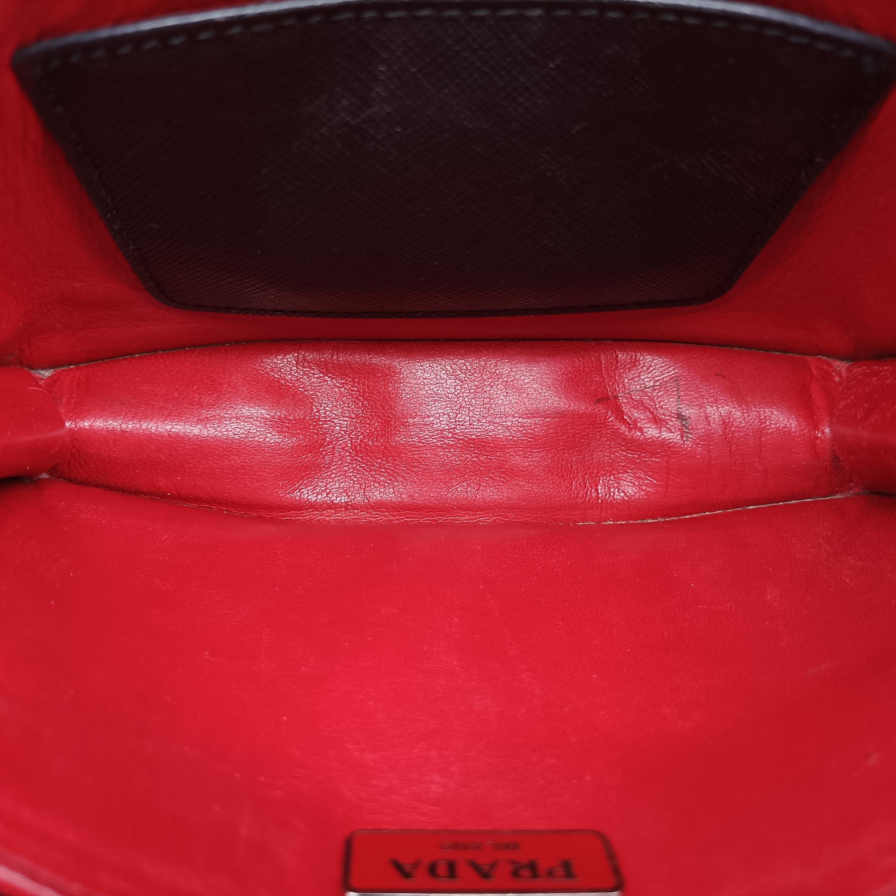 Secondhand Prada Sound Lock Black SAFFIANO Leather BN0924 shoulderbag | stylenewstar
