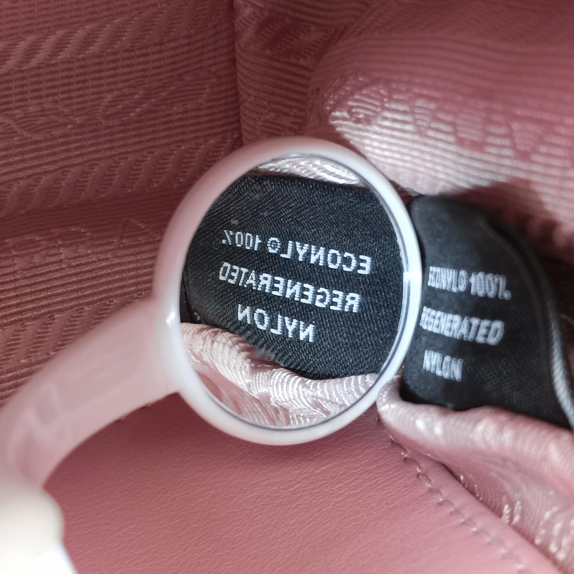 Pre-owned Prada Pocket Pink Nylon × Leather  shoulderbag | stylenewstar