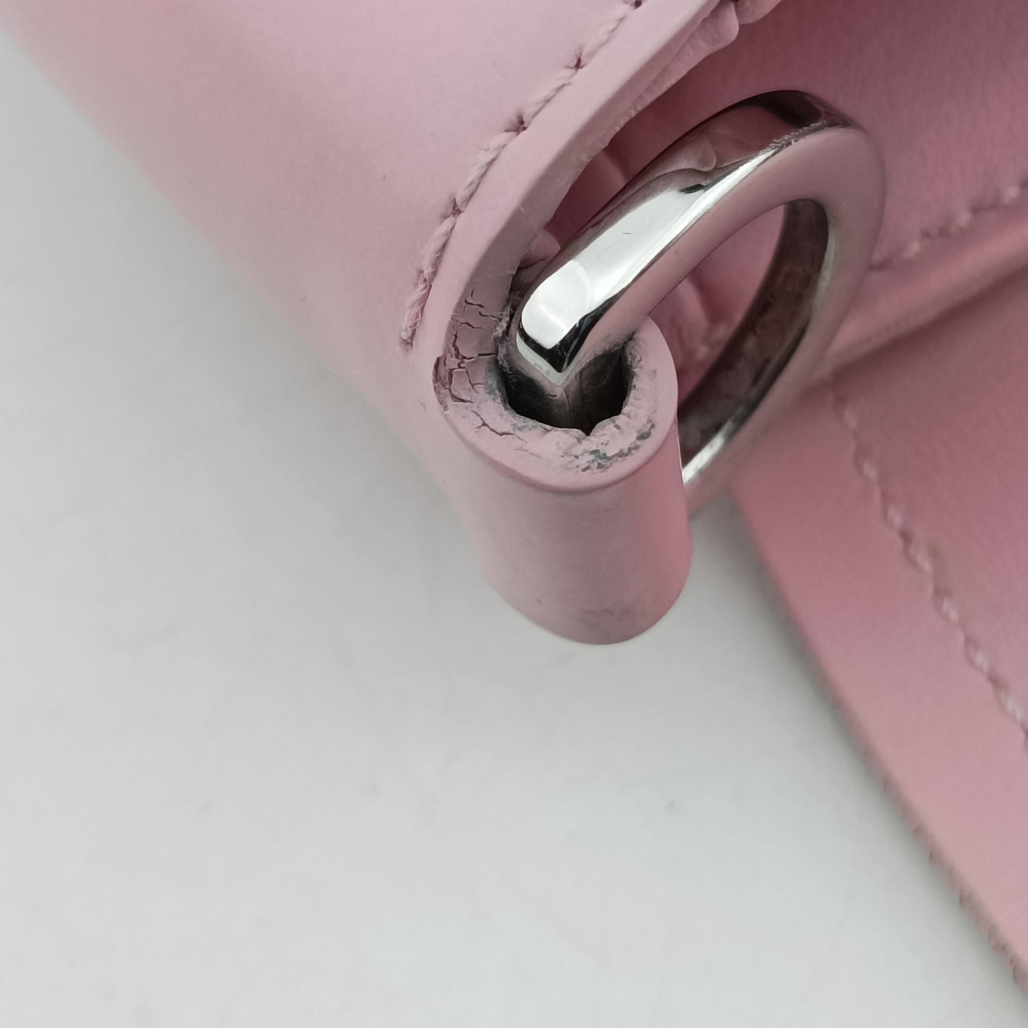 Pre-owned Prada Pocket Pink Nylon × Leather  shoulderbag | stylenewstar