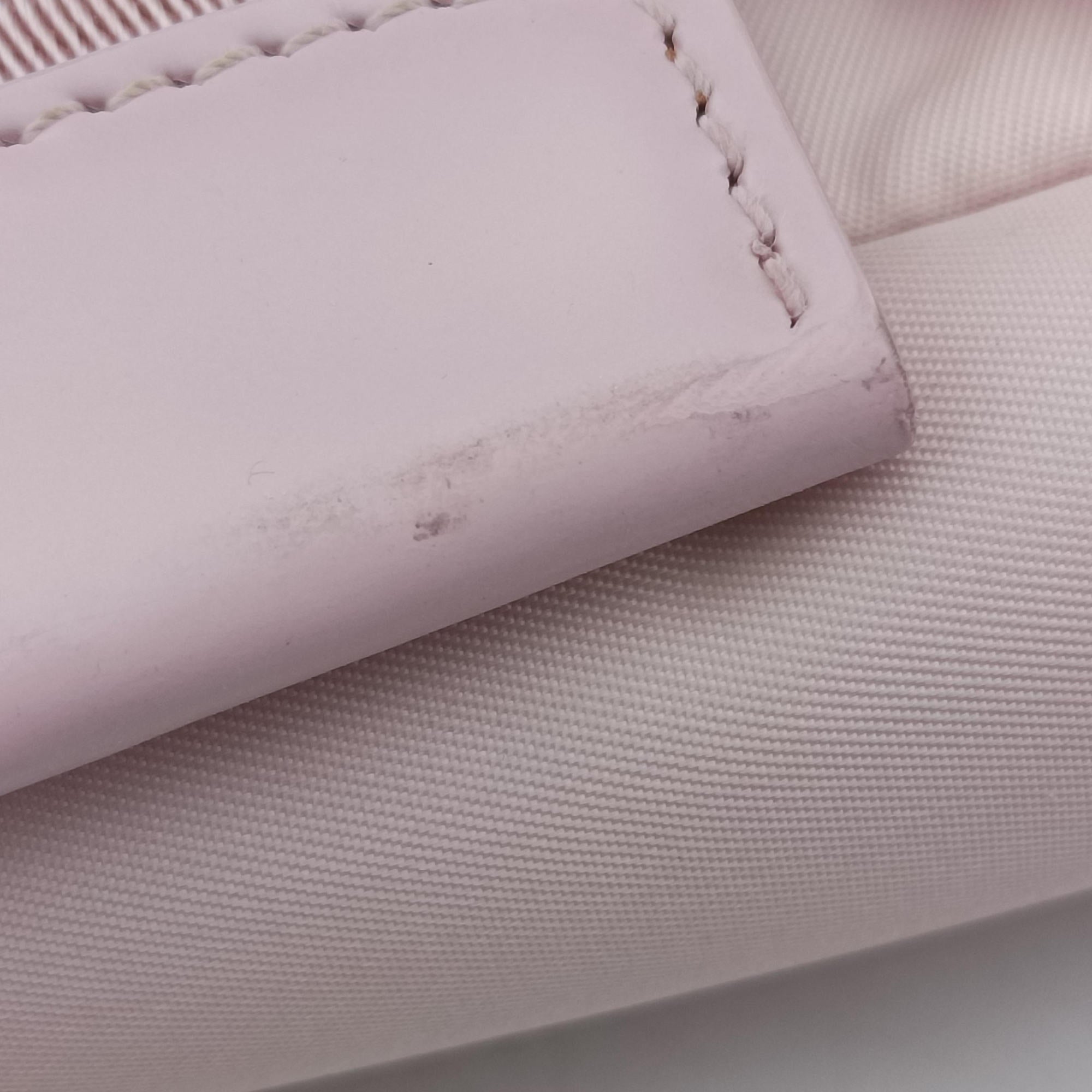 Pre-owned Prada Pocket Pink Nylon × Leather  shoulderbag | stylenewstar