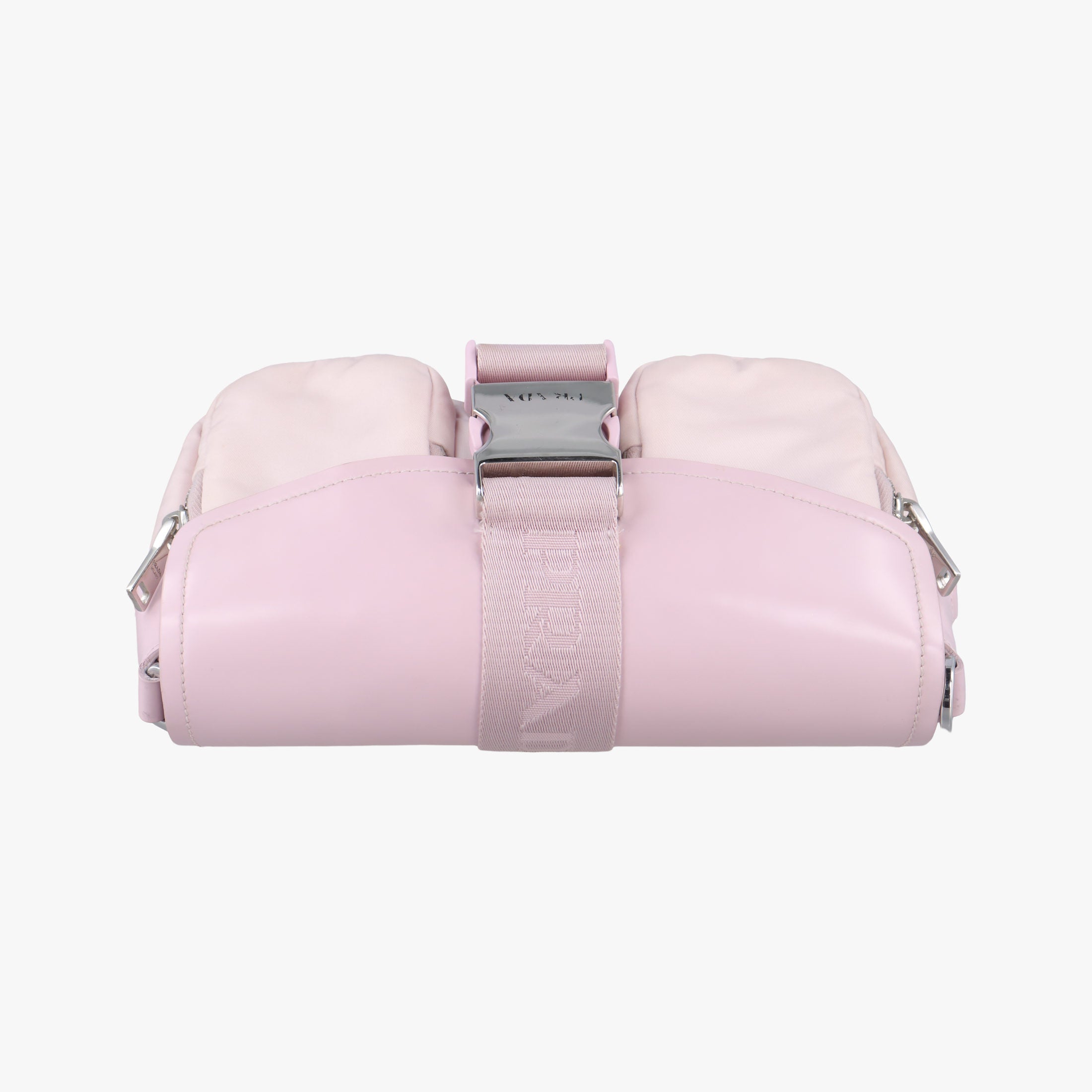 Pre-owned Prada Pocket Pink Nylon × Leather  shoulderbag | stylenewstar