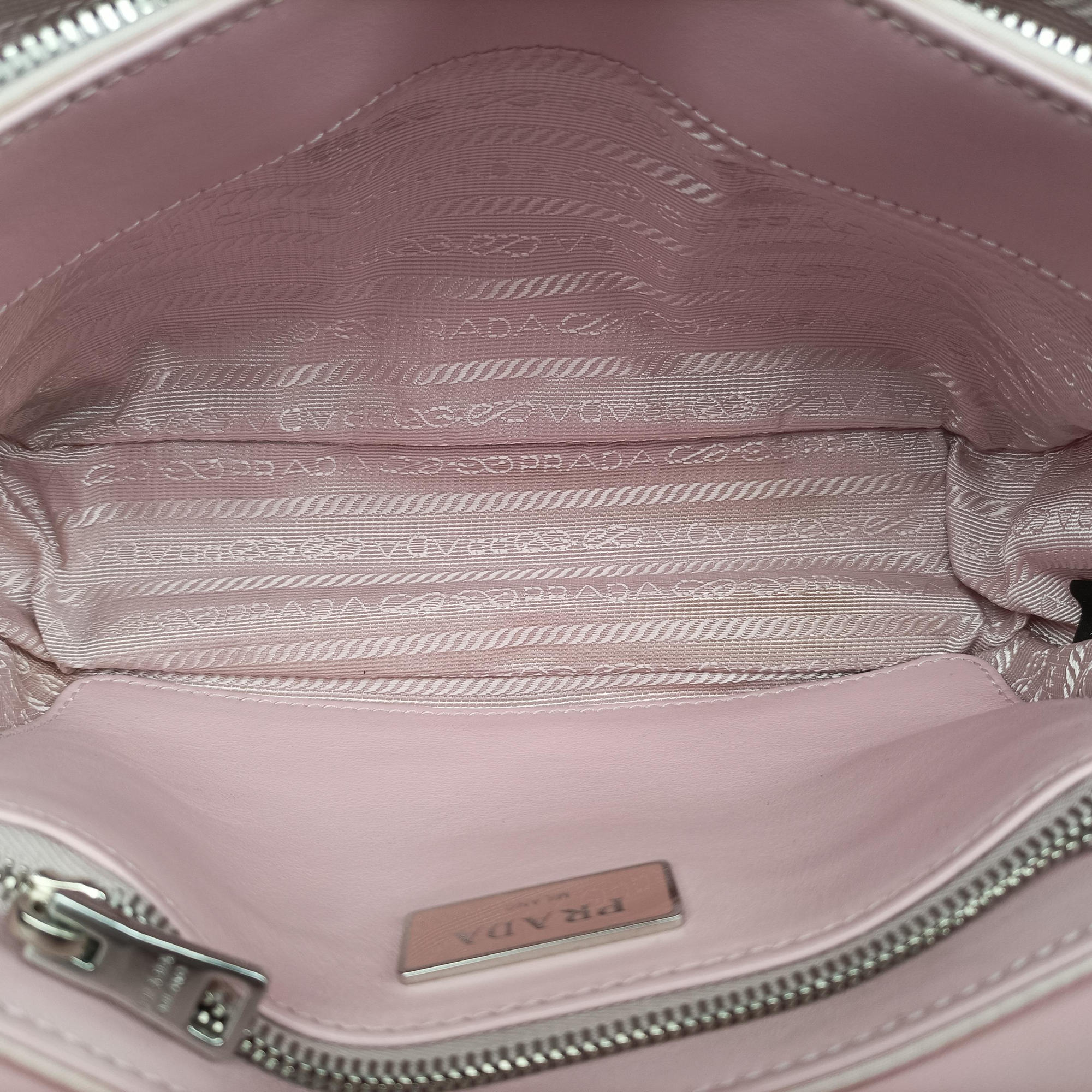 Pre-owned Prada Pocket Pink Nylon × Leather  shoulderbag | stylenewstar