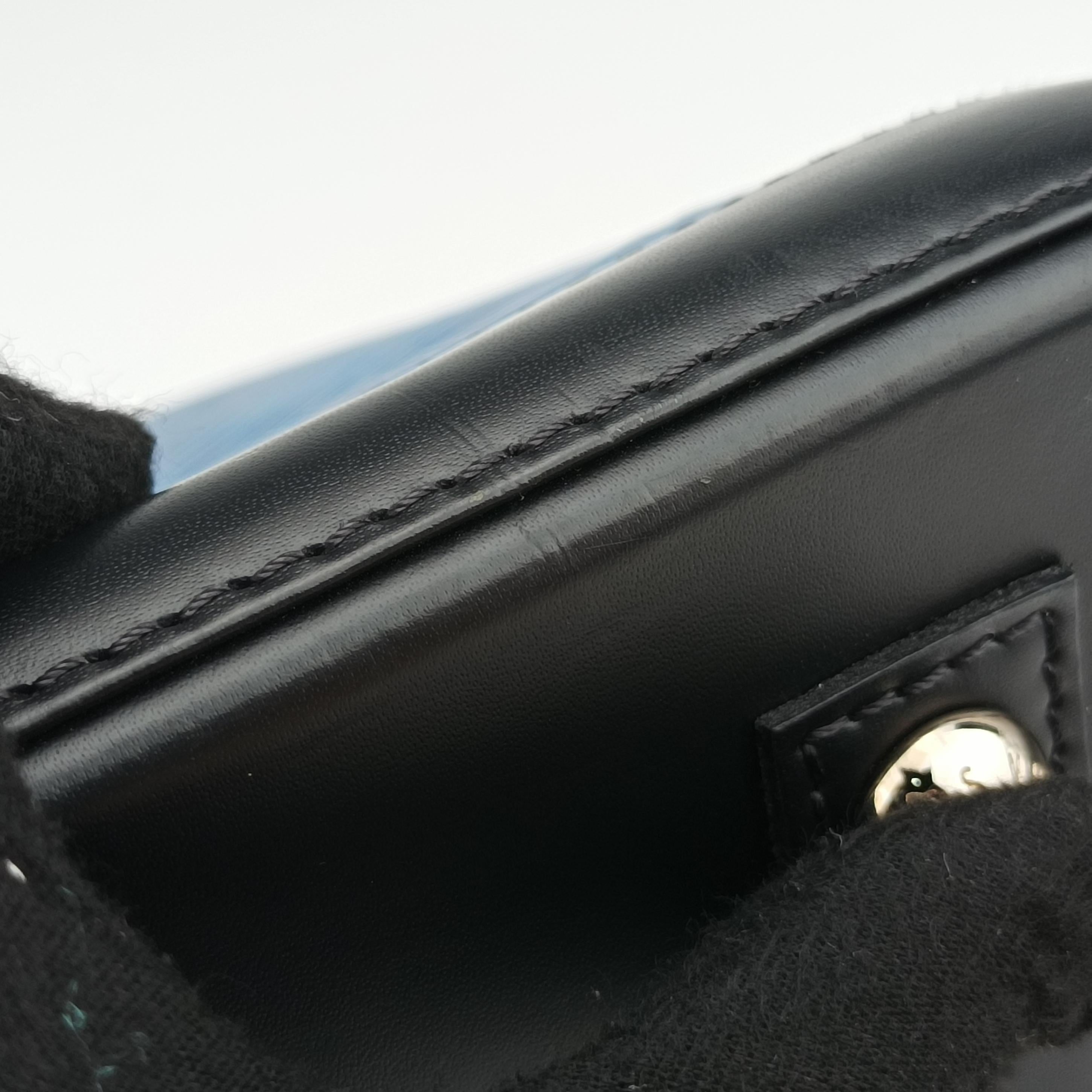 Secondhand Louis Vuitton Alma PM black×DENIM blue epi M51052 handbag | stylenewstar