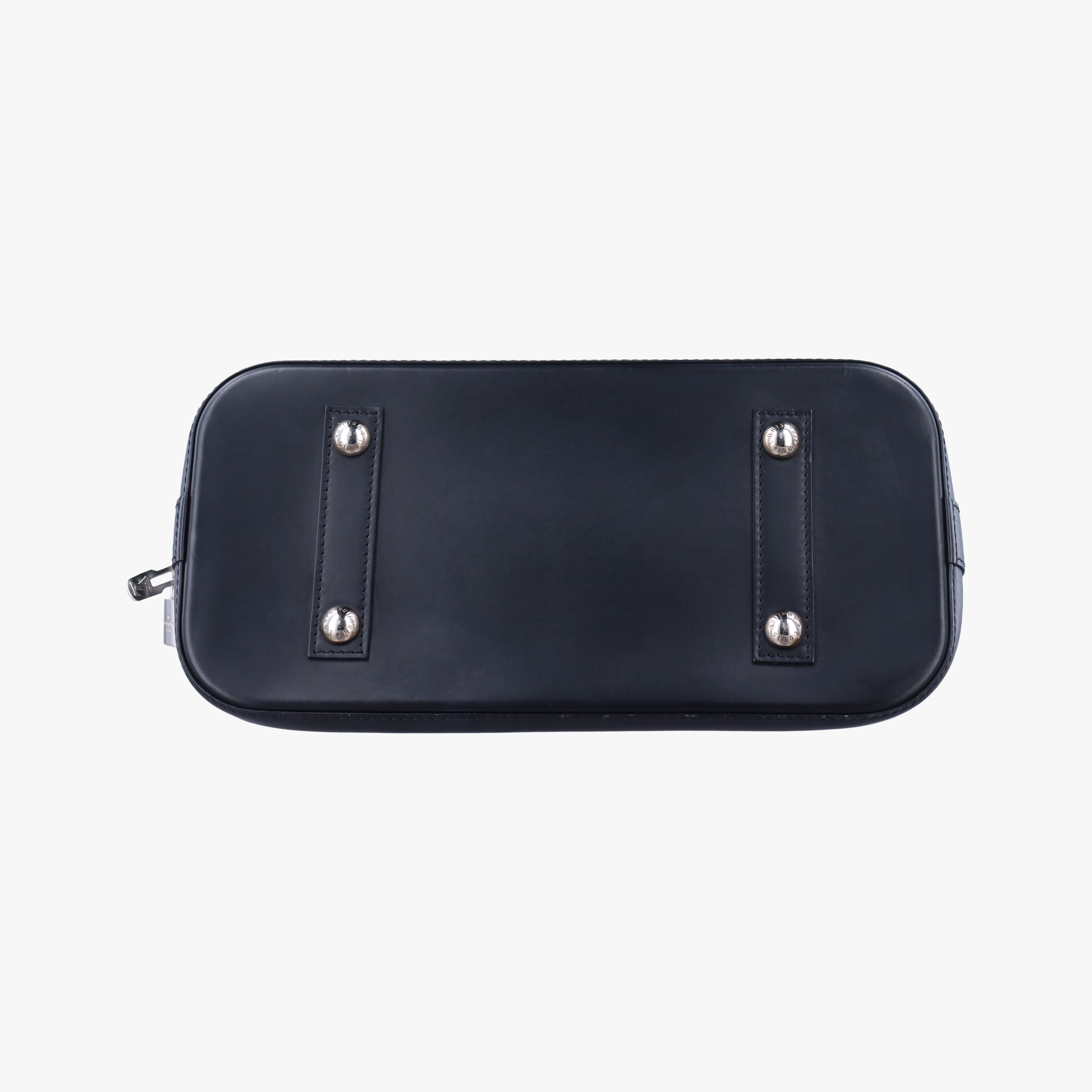 Secondhand Louis Vuitton Alma PM black×DENIM blue epi M51052 handbag | stylenewstar