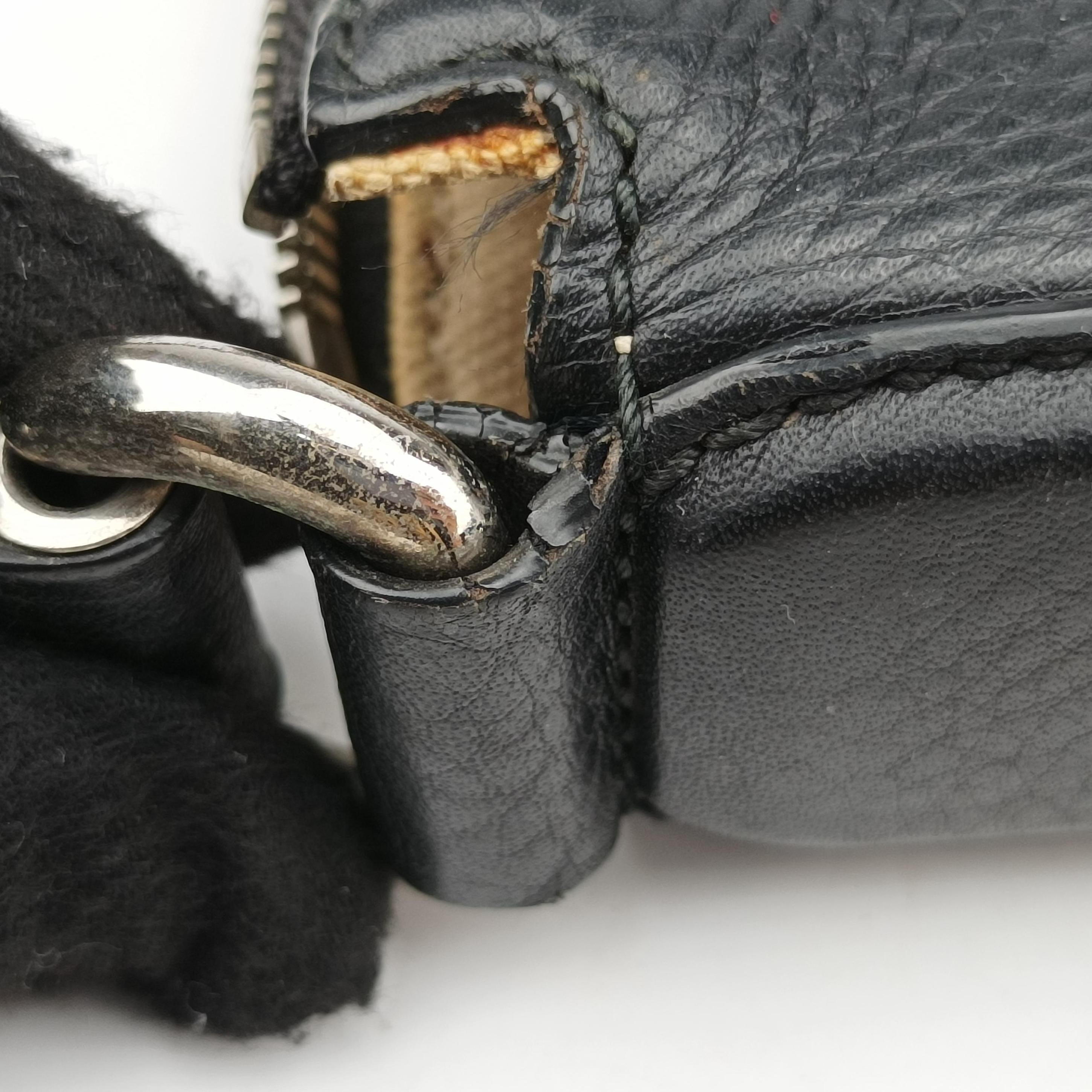 Pre-owned Gucci Interlocking G Logo Soho Messenger Black Leather 322059 shoulderbag | stylenewstar