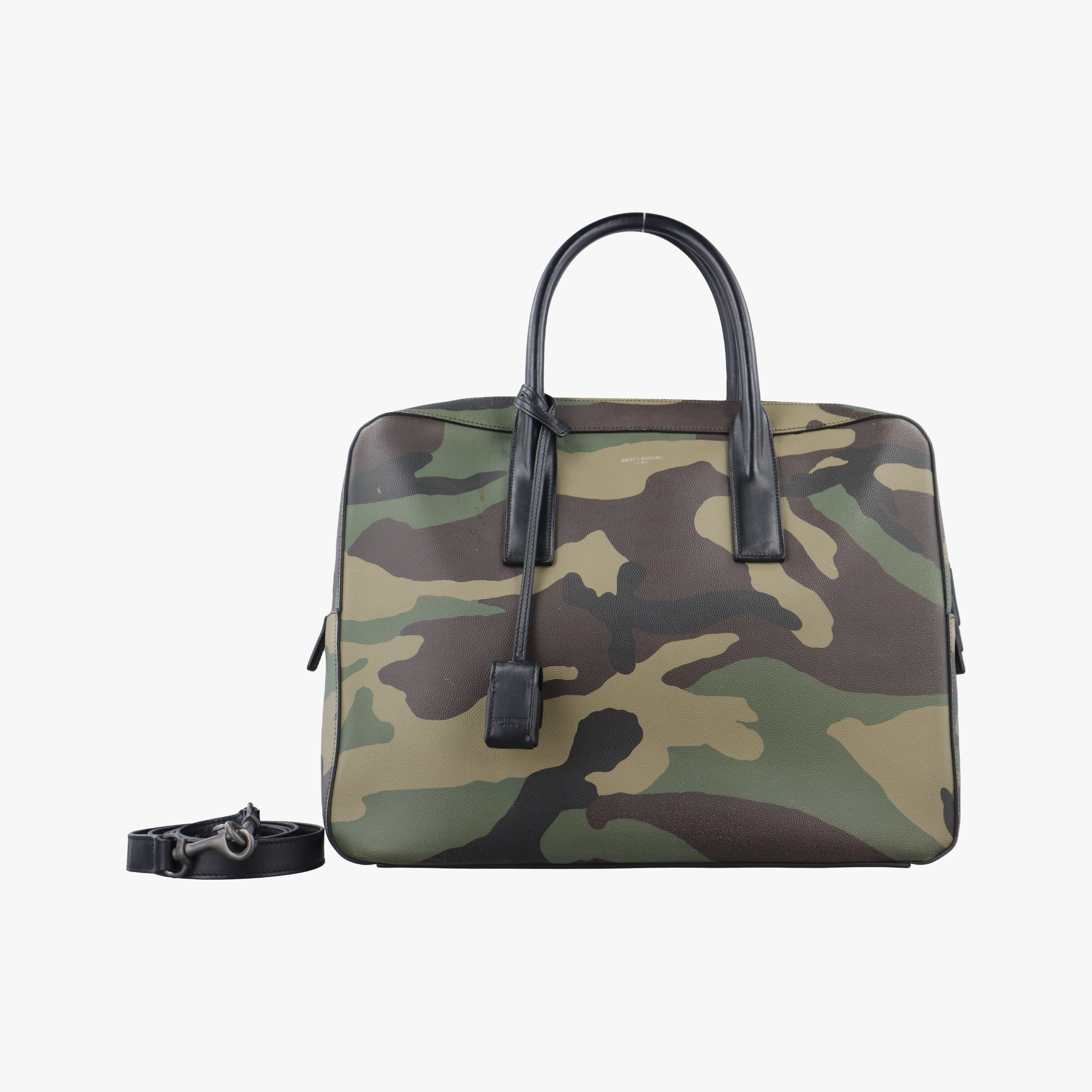 Pre-owned Yves Saint Laurent business bag briefcase Multicolour Leather 342605 shoulderbag | stylenewstar