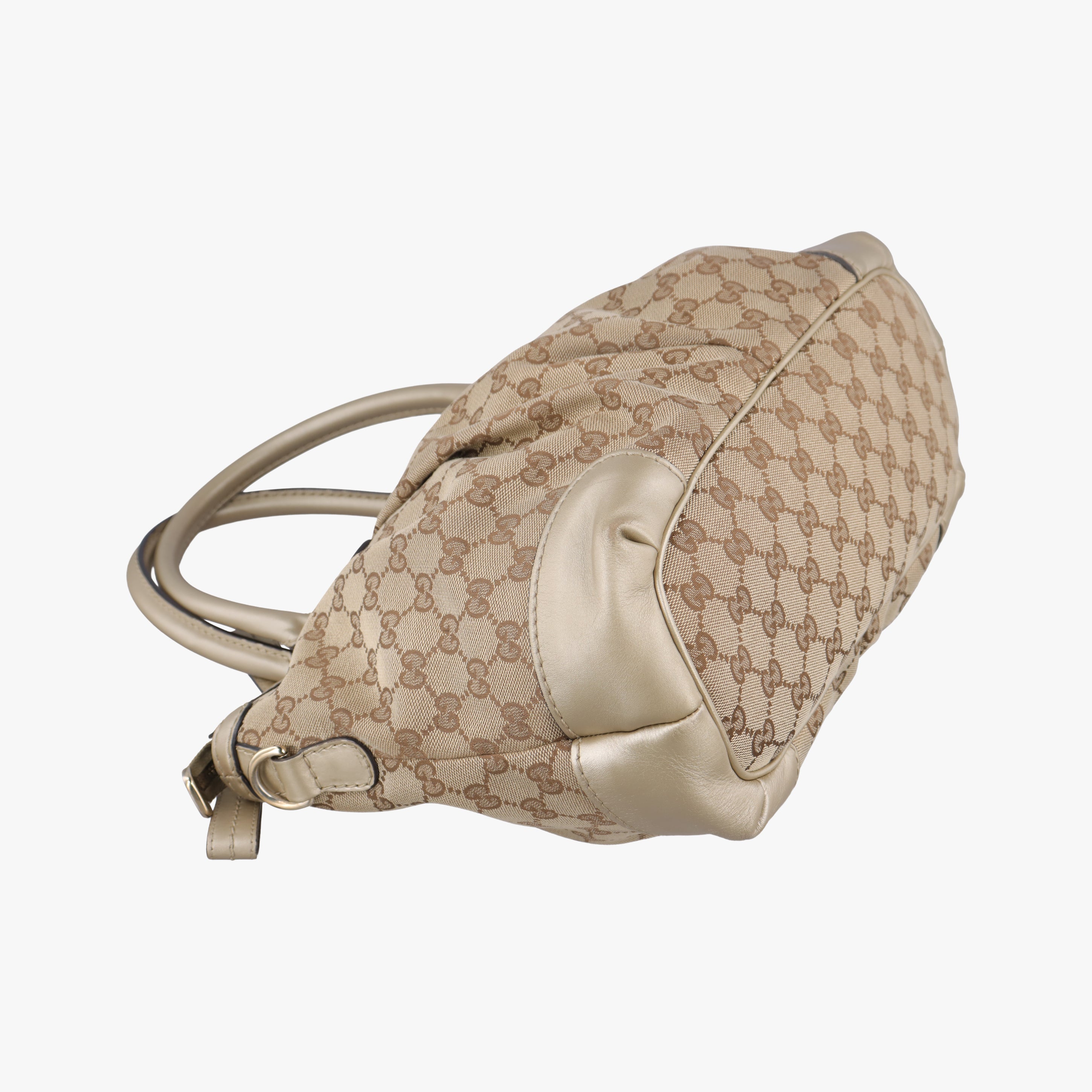 Secondhand Gucci Sukey Brown Canvas×leather 247902 shoulderbag | stylenewstar