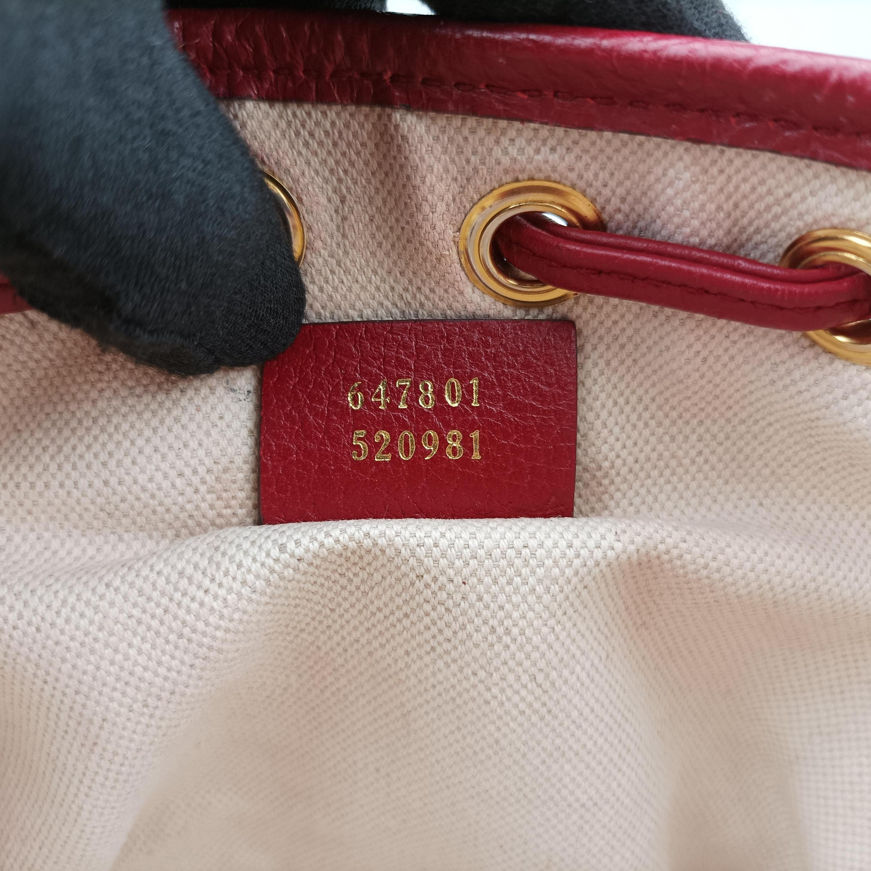 Pre-owned Gucci Doraemon collaboration Brown×Red×Multicolour PVC coated canvas×leather 647801 shoulderbag | stylenewstar