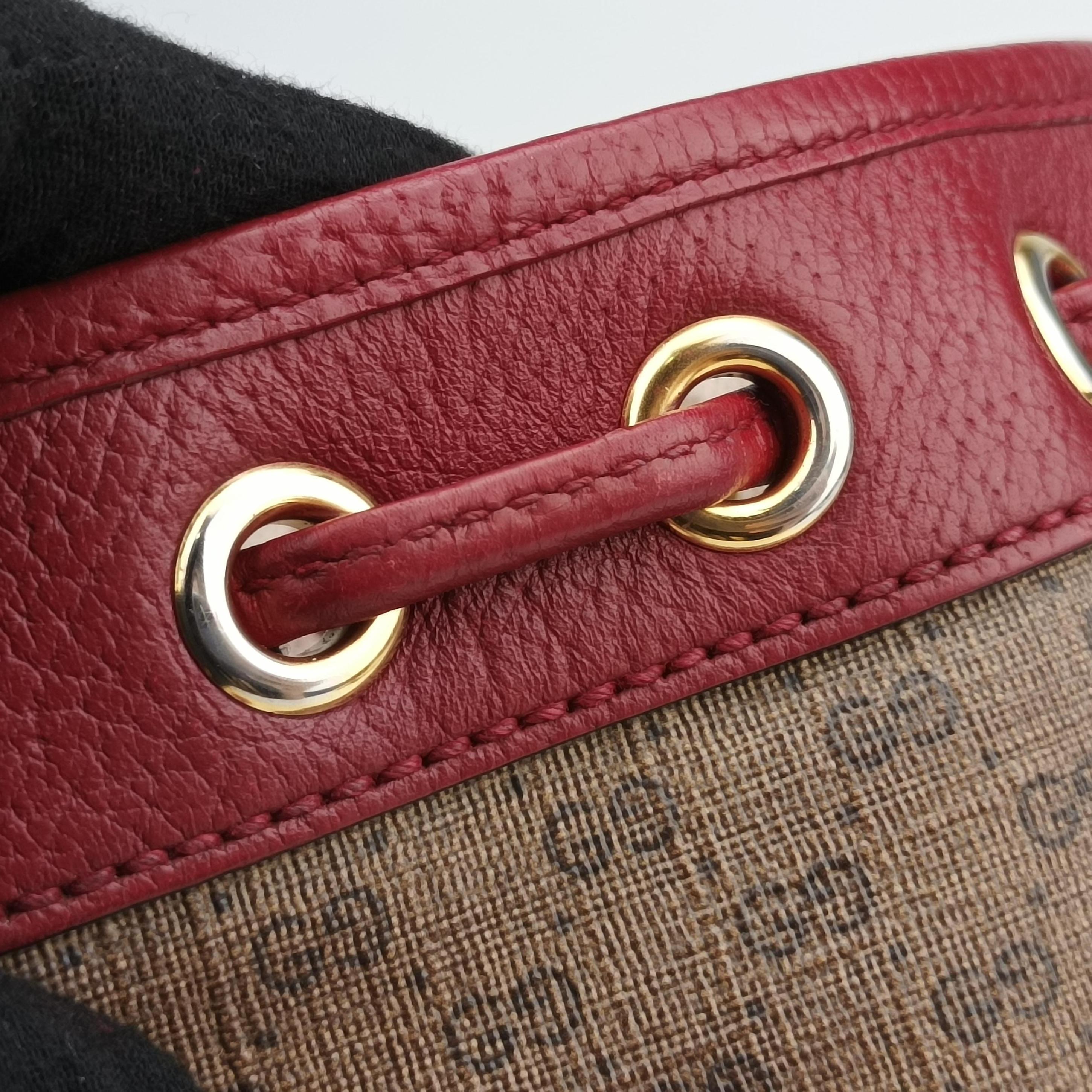 Pre-owned Gucci Doraemon collaboration Brown×Red×Multicolour PVC coated canvas×leather 647801 shoulderbag | stylenewstar